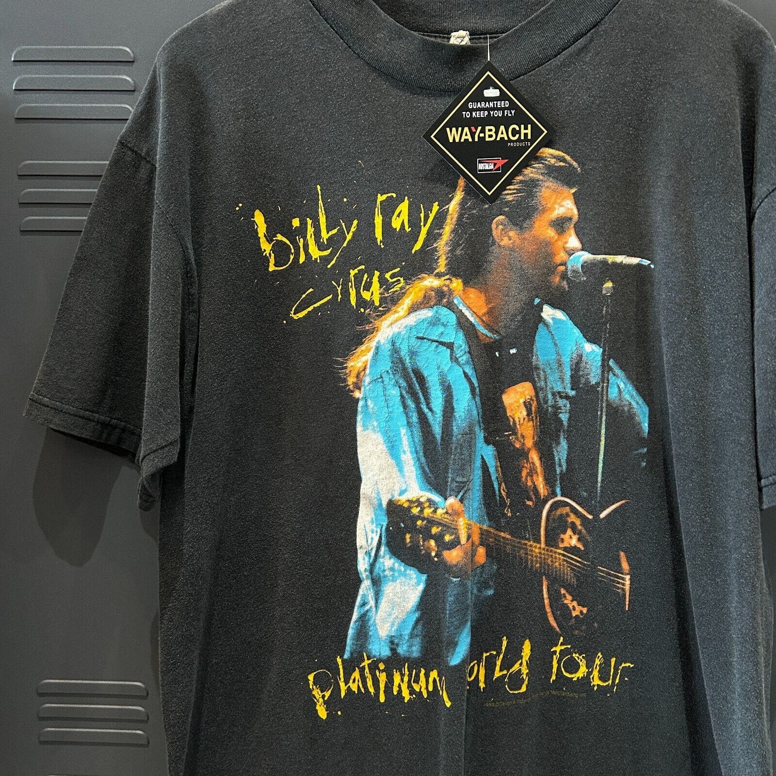 Vintage VINTAGE 90s Billy Ray Cyrus Platinum Tour Band T-Shirt L Size US L / EU 52-54 / 3 - 2 Thumbnail