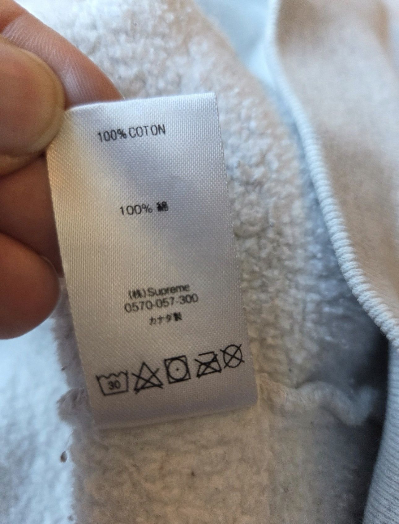 Supreme Supreme World Famous 1994 Light Grey Zip Up Size US M / EU 48-50 / 2 - 8 Thumbnail