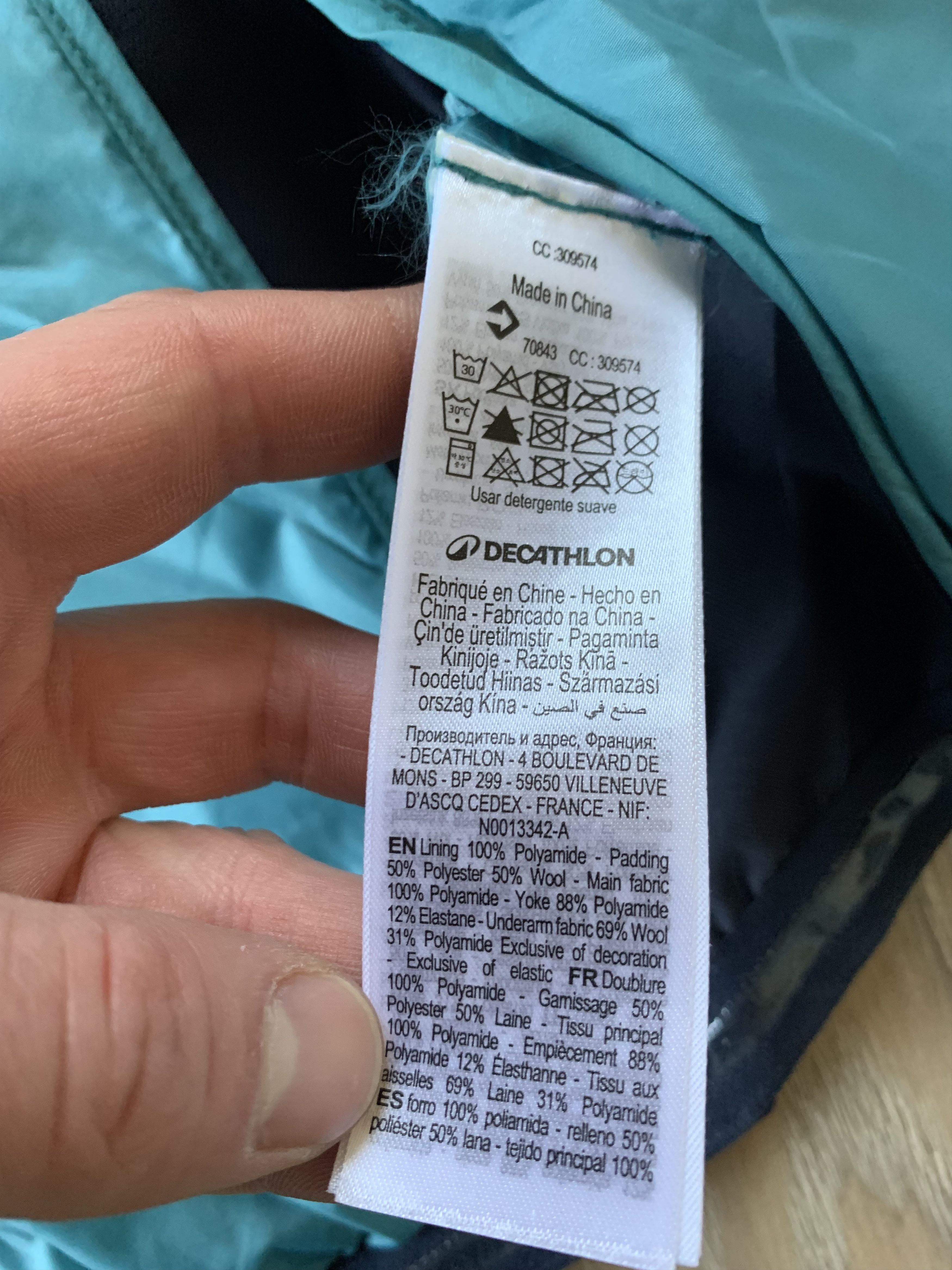 Other Decathlon Simond Down Light Tracking Hood Jacket Size M / US 6-8 / IT 42-44 - 9 Thumbnail
