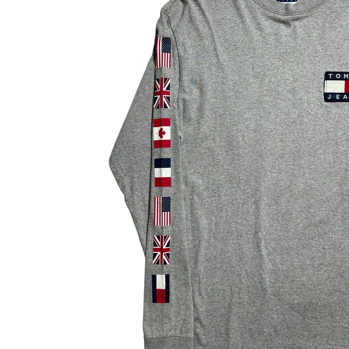Tommy Hilfiger × Vintage Vintage Tommy Hilfiger Big Logo Long Sleeve T shirt Size M / US 6-8 / IT 42-44 - 4 Thumbnail