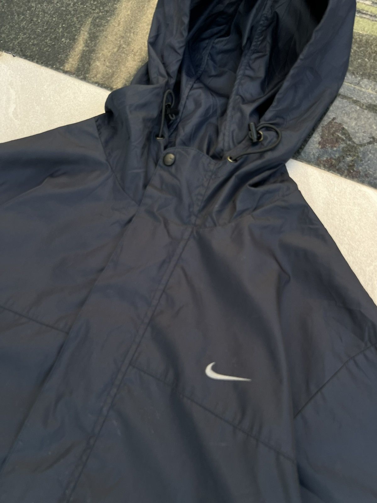 Nike 90s Nike Swoosh Vintage Y2K Hooded Windbreaker Retro Jacket Size US L / EU 52-54 / 3 - 4 Thumbnail