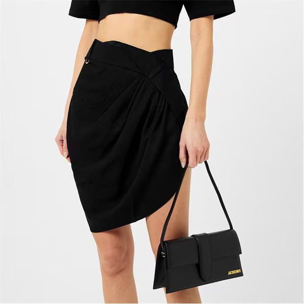 Jacquemus o1g2r1mq1024 Mini Skirt in Black Size 27" / US 4 / IT 40 - 3 Thumbnail