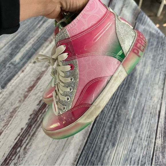 Other Wicked Green and Pink High-Top Sneakers “Ground Up” Size US 6.5 / IT 36.5 - 6 Thumbnail