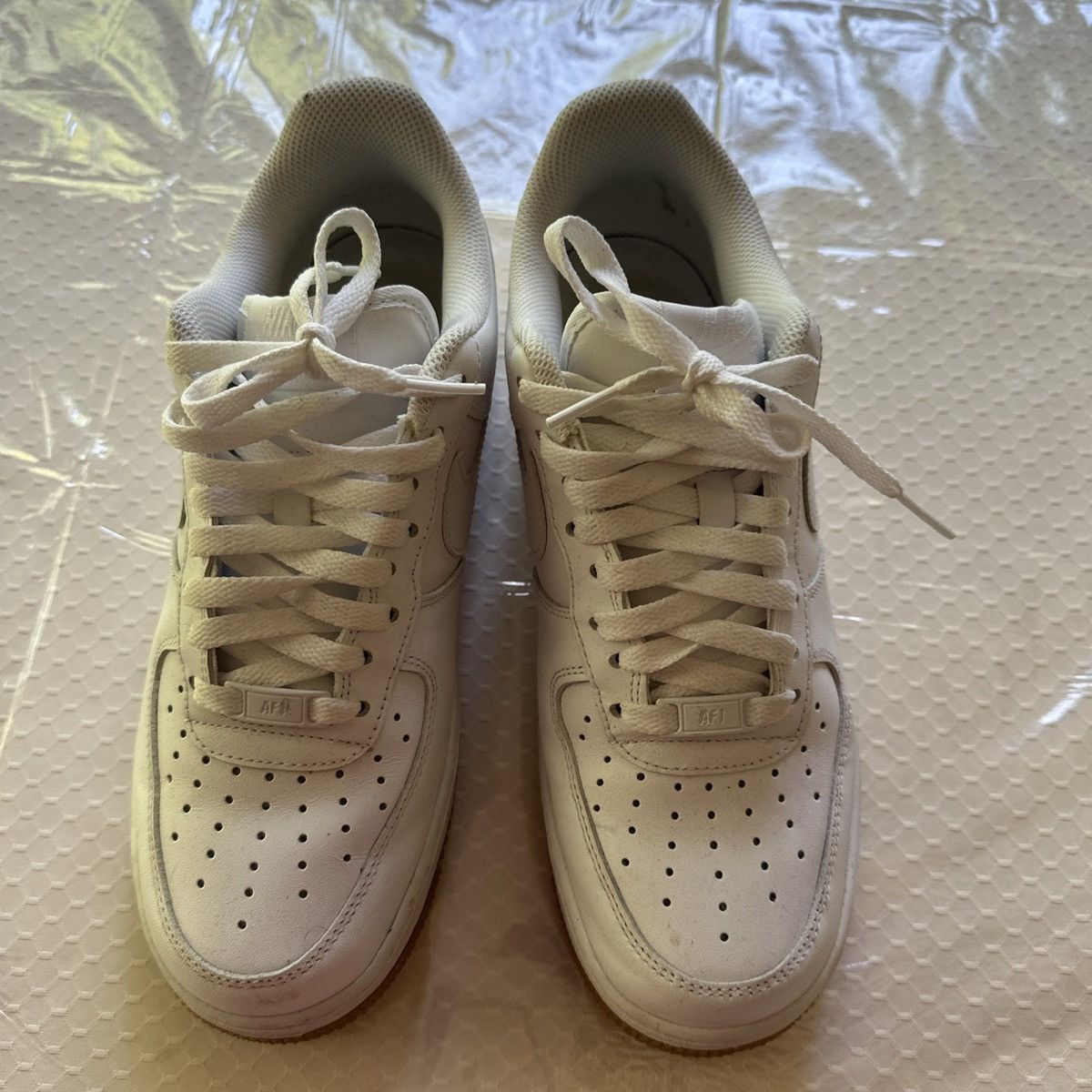 Nike Nike Men's Air Force 1 Low Gum Sneakers White Size US 8 / EU 41 - 3 Thumbnail