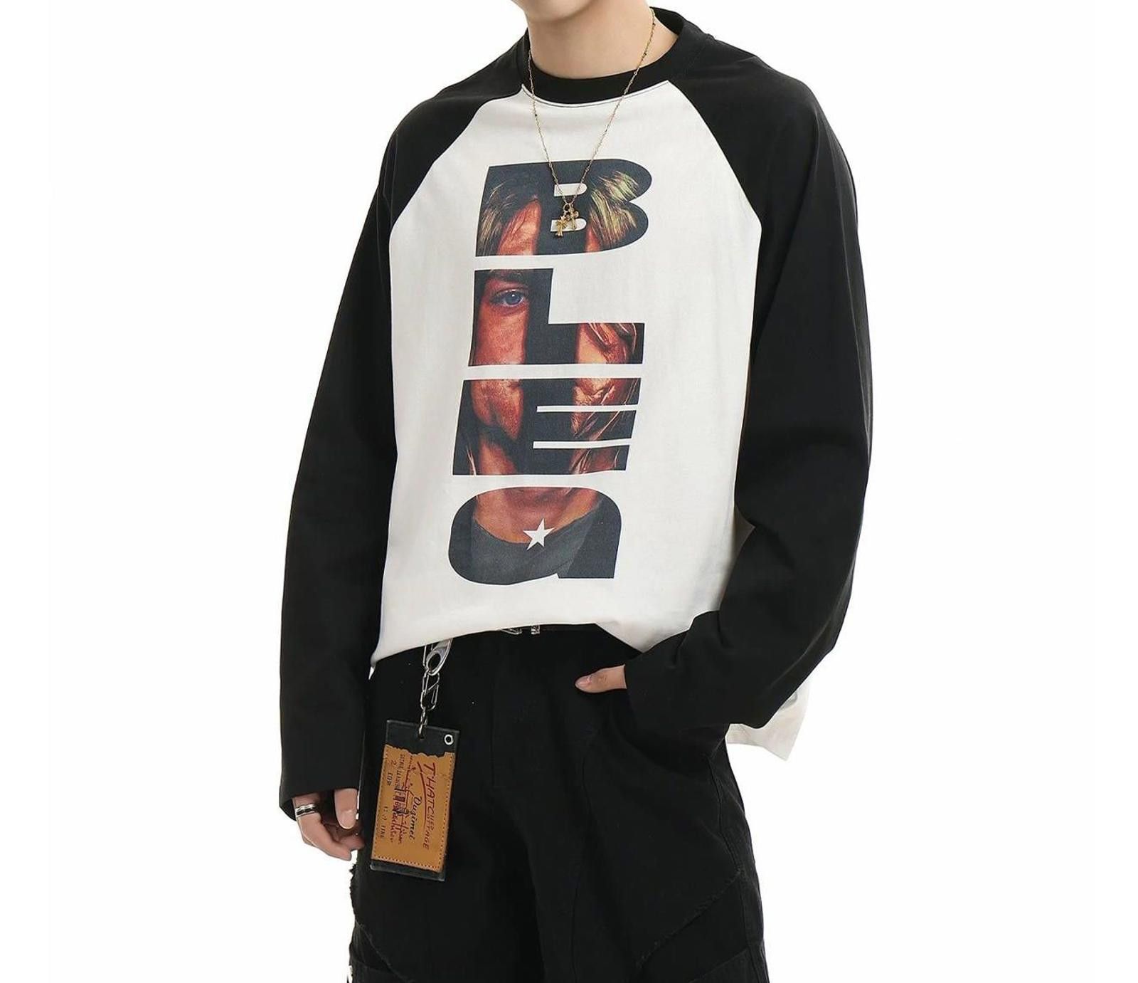 Vintage Colour-Block Print Long-Sleeve Tee Size US M / EU 48-50 / 2 - 7 Thumbnail
