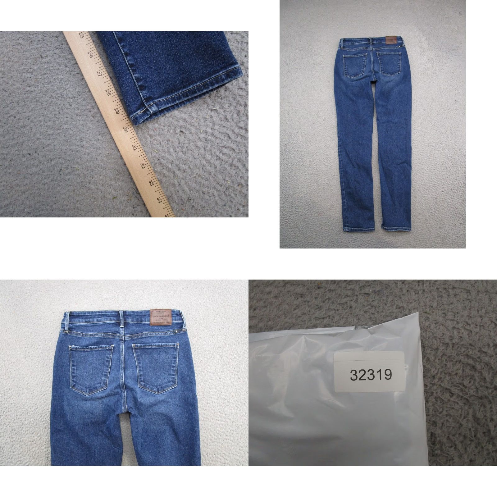 Lucky Brand Lucky Brand Hayden Skinny Jeans Women's Size 4 Blue Denim Stretch 5-Pocket Regular Rise Denim Shirt? Size 27" / US 4 / IT 40 - 9 Thumbnail