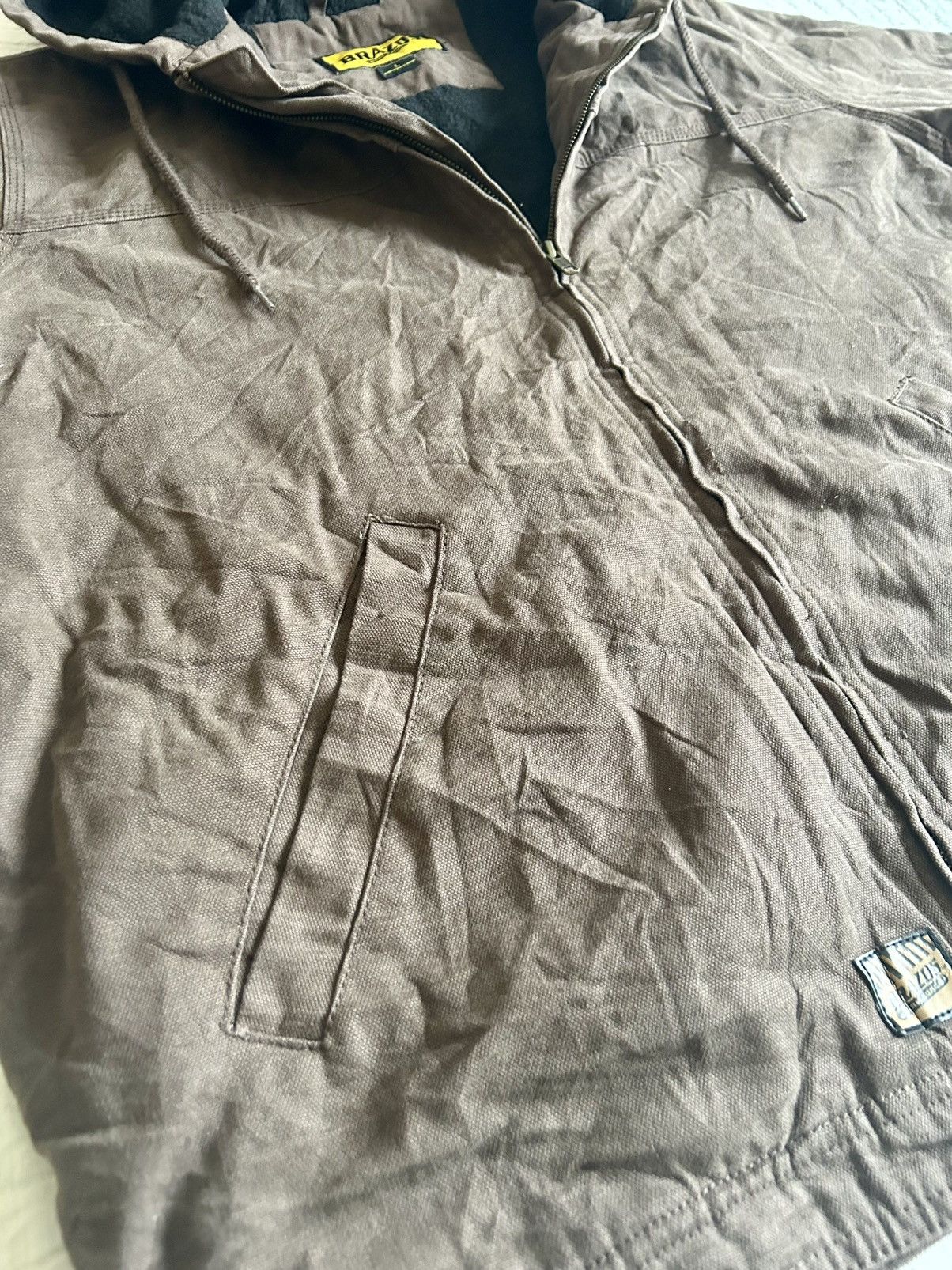 Other Brazos Workwear Hooded Canvas Jacket - Brown - Size L Size US L / EU 52-54 / 3 - 4 Thumbnail