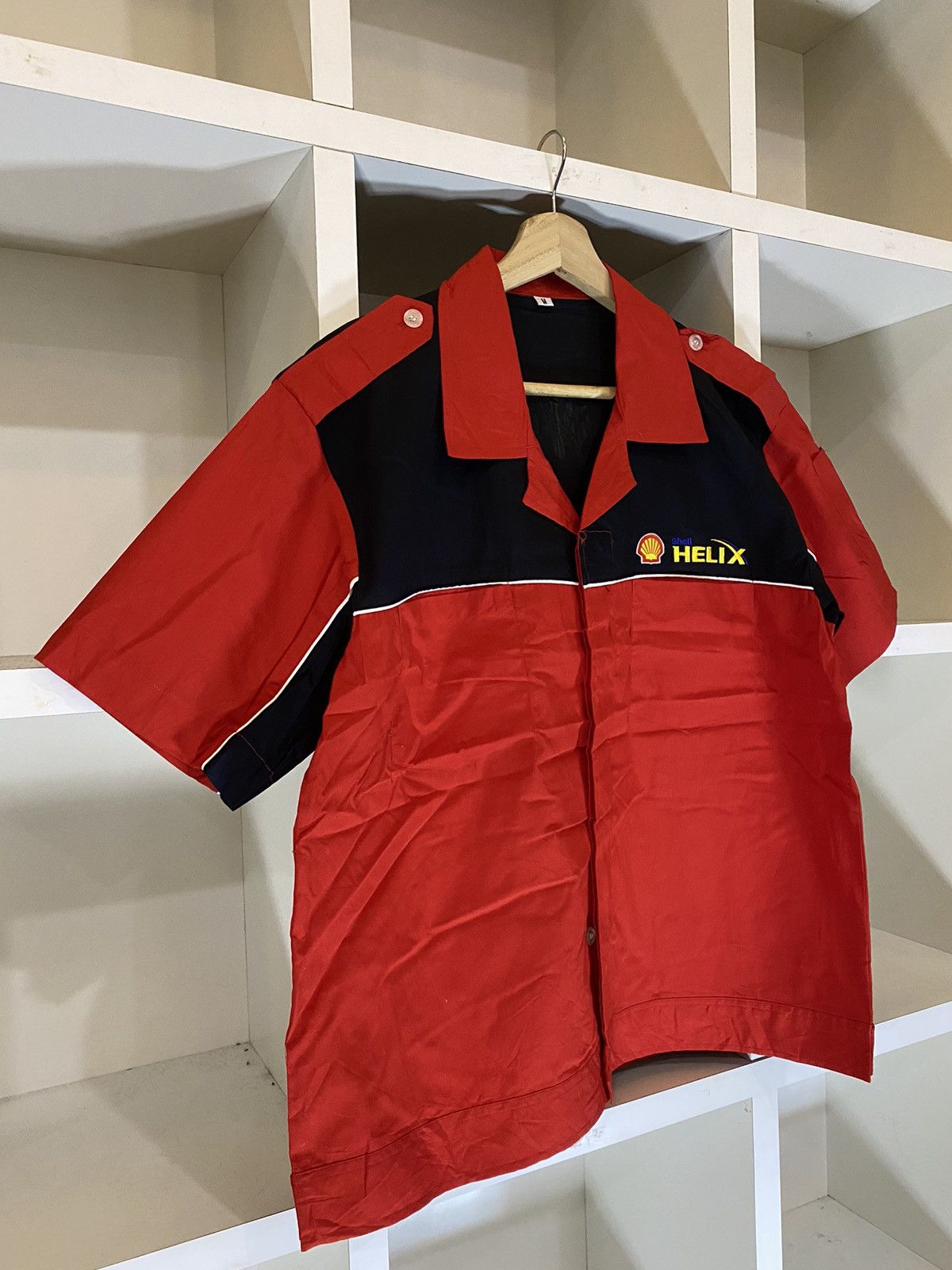 Helix × Vintage Vintage Shell Helix Service Centre Worker Shirt Size US M / EU 48-50 / 2 - 5 Thumbnail