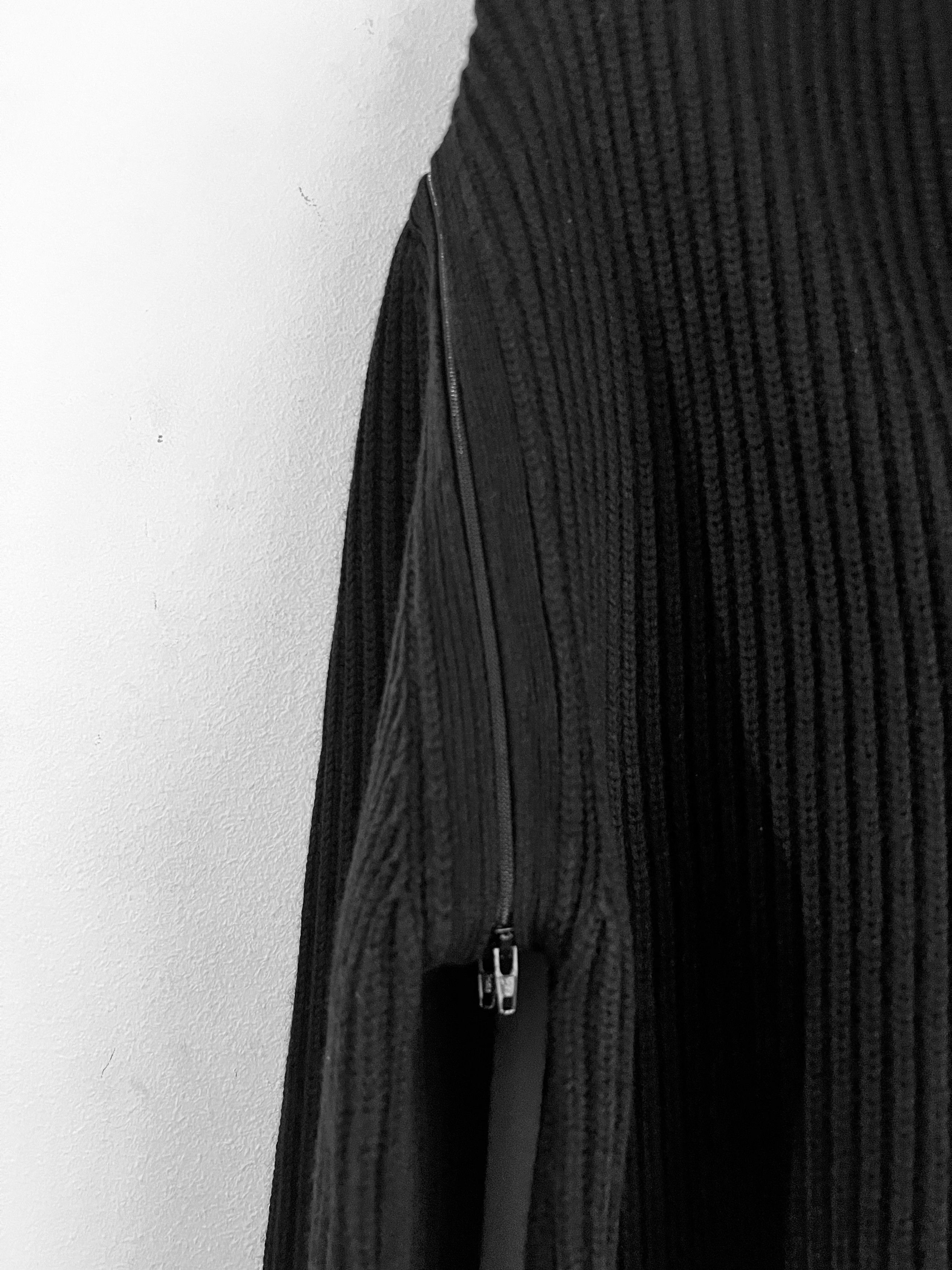 Helmut Lang Balaclava Hooded Ribbed Wool Sweatshirt Size US L / EU 52-54 / 3 - 17 Thumbnail