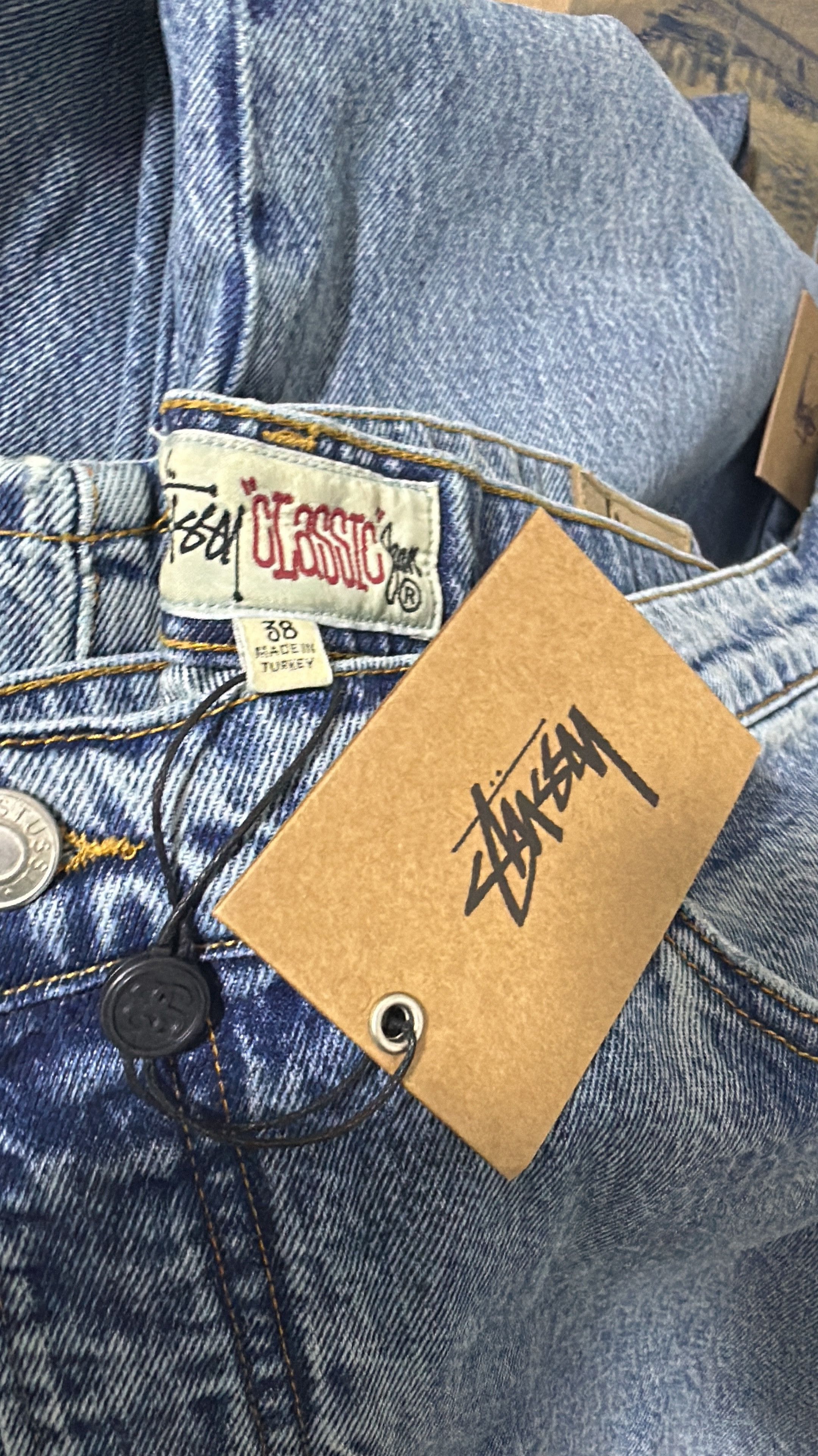 Stussy Stussy Classic Jean Washed Blue Size 38 Size US 38 / EU 54 - 9 Thumbnail