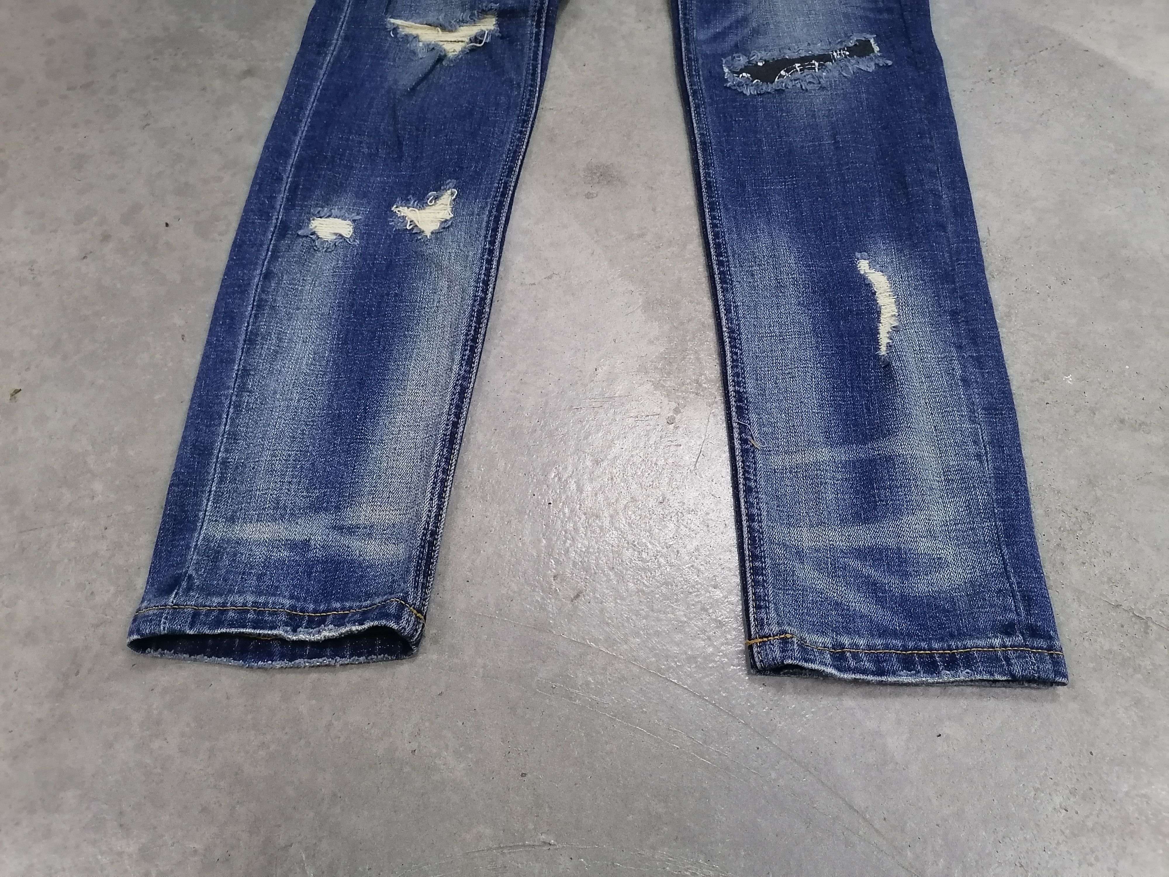 Number (N)ine Number (N)ine Denim Destroy Skinny Jeans Size US 29 - 3 Thumbnail