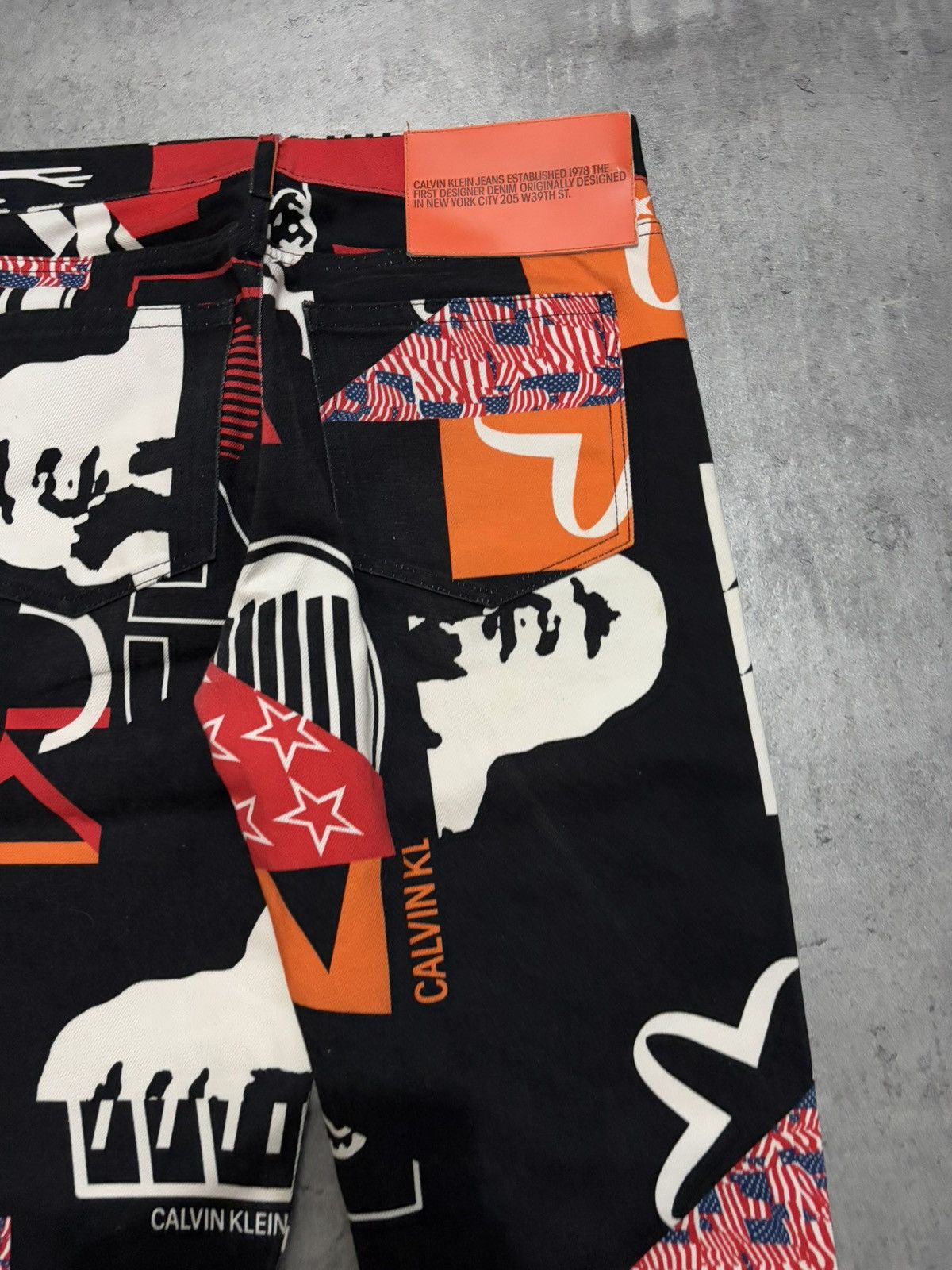 Calvin Klein 205W39NYC Calvin Klein 205W39NYC ALLOVER PRINTED STRAIGHT JEANS BLACK Size US 32 / EU 48 - 21 Thumbnail
