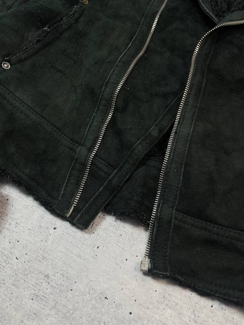 Diesel Vintage Rare Diesel Shearling Biker Leather Jacket Y2K Size XL / US 12-14 / IT 48-50 - 5 Thumbnail