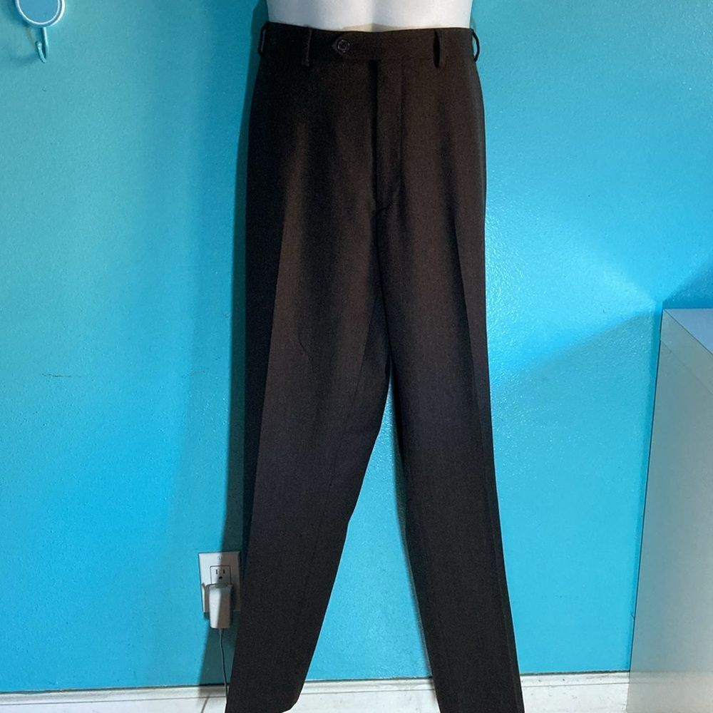 Ralph Lauren Lauren Ralph Lauren Mens 38 X 32 Brown Wool Dress Trousers Size US 38 / EU 54 - 8 Thumbnail