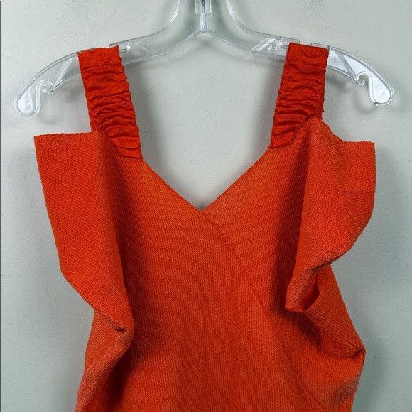 Victoria Beckham VICTORIA BECKHAM Off the shoulder stretch knit top in orange Size M / US 6-8 / IT 42-44 - 5 Thumbnail