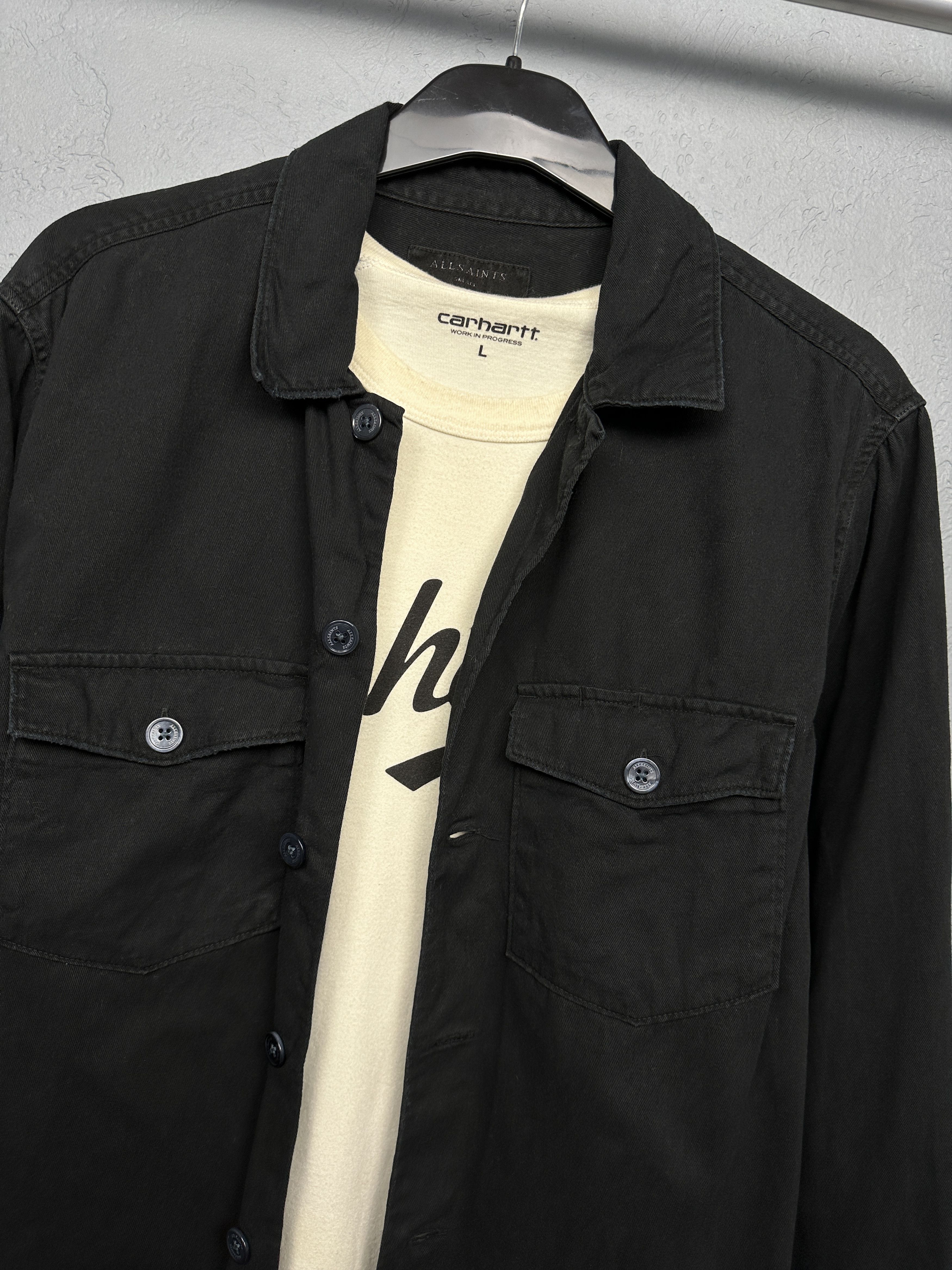 Allsaints Allsaints Mens Spotter LS Shirt Y2K Overshirt Jacket Size US S / EU 44-46 / 1 - 2 Thumbnail