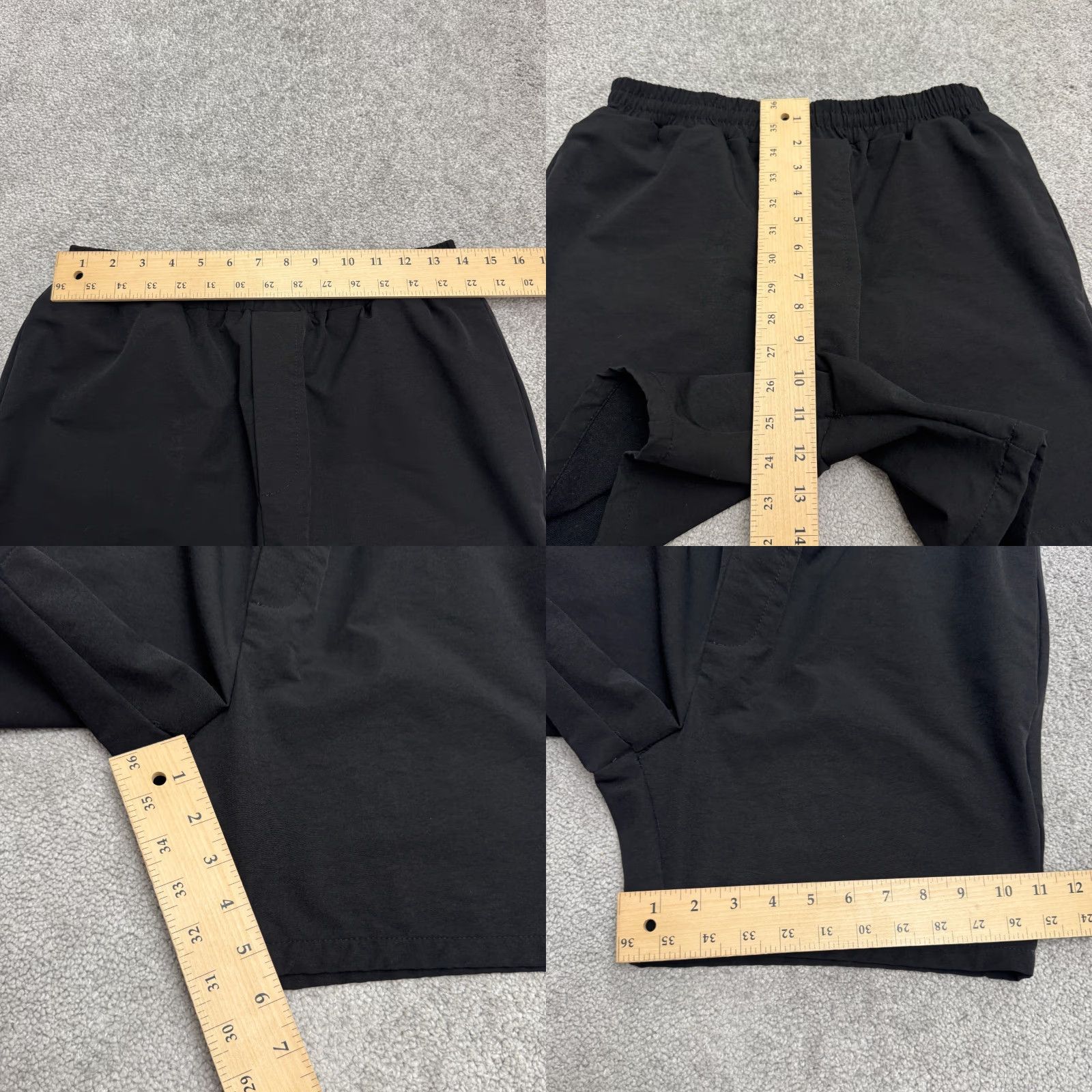 Boohoo Boohoo Man Nylon Casual Shorts Mens Medium Black Elastic Waist Stretch Classic Shirt Size US 31 - 8 Thumbnail