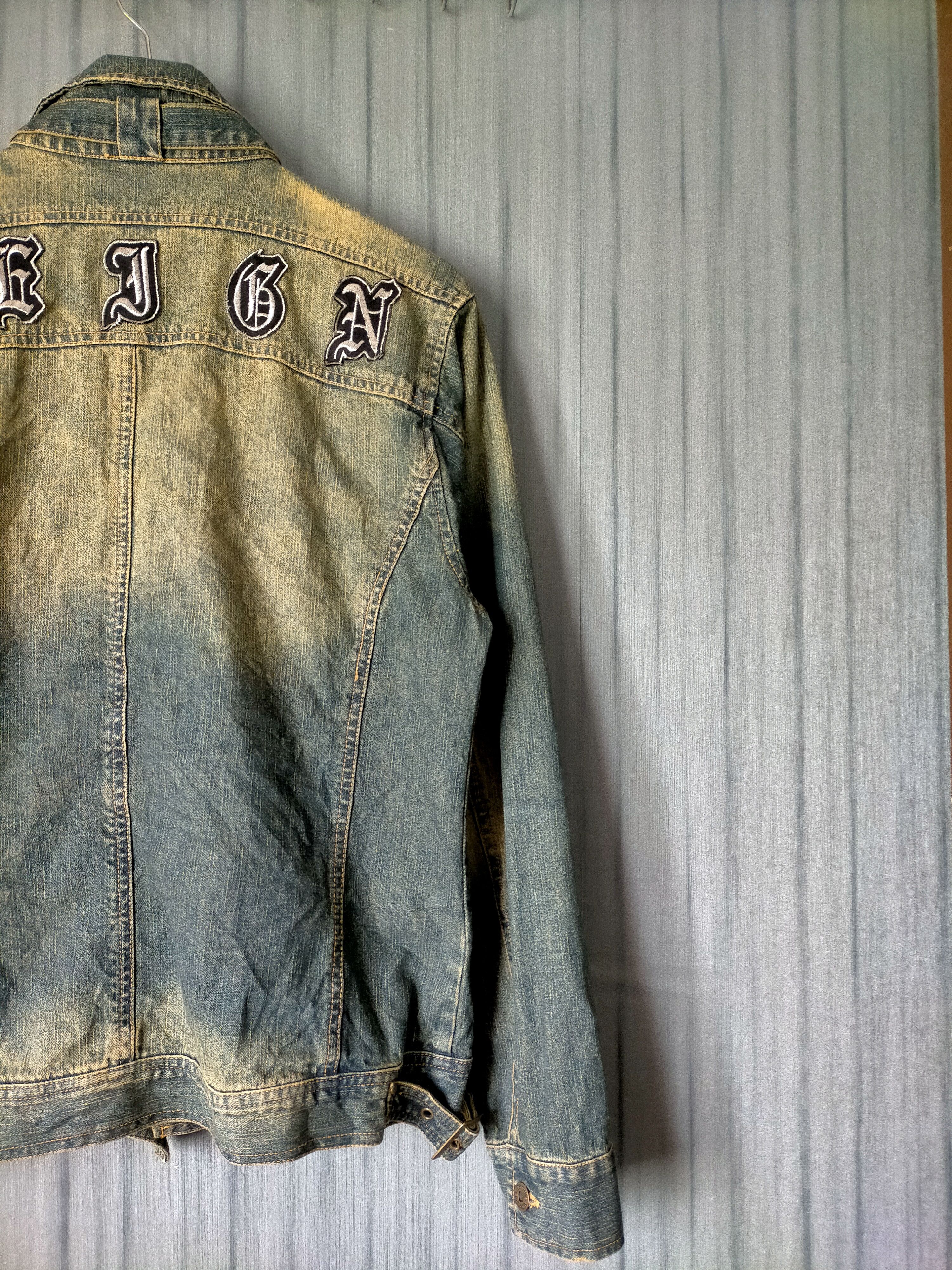 In The Attic In the Attic Denim Jacket Zipped Punk Style Size US L / EU 52-54 / 3 - 11 Thumbnail