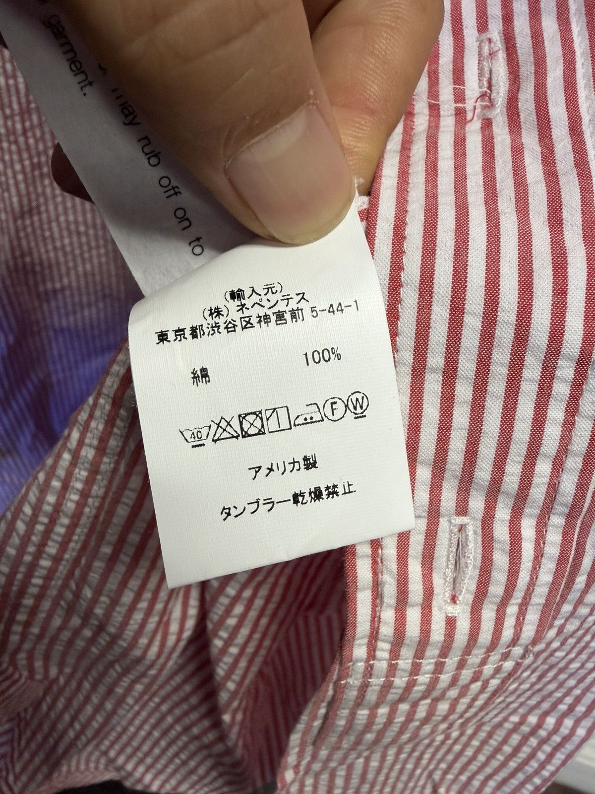 Engineered Garments Pink stripe seersucker shirt Size US L / EU 52-54 / 3 - 4 Thumbnail