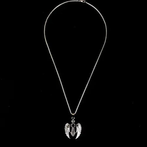 Jewelry Hayase x Etou Wings Cross Necklace Crystal Chain Punk Gothic Size ONE SIZE - 6 Thumbnail