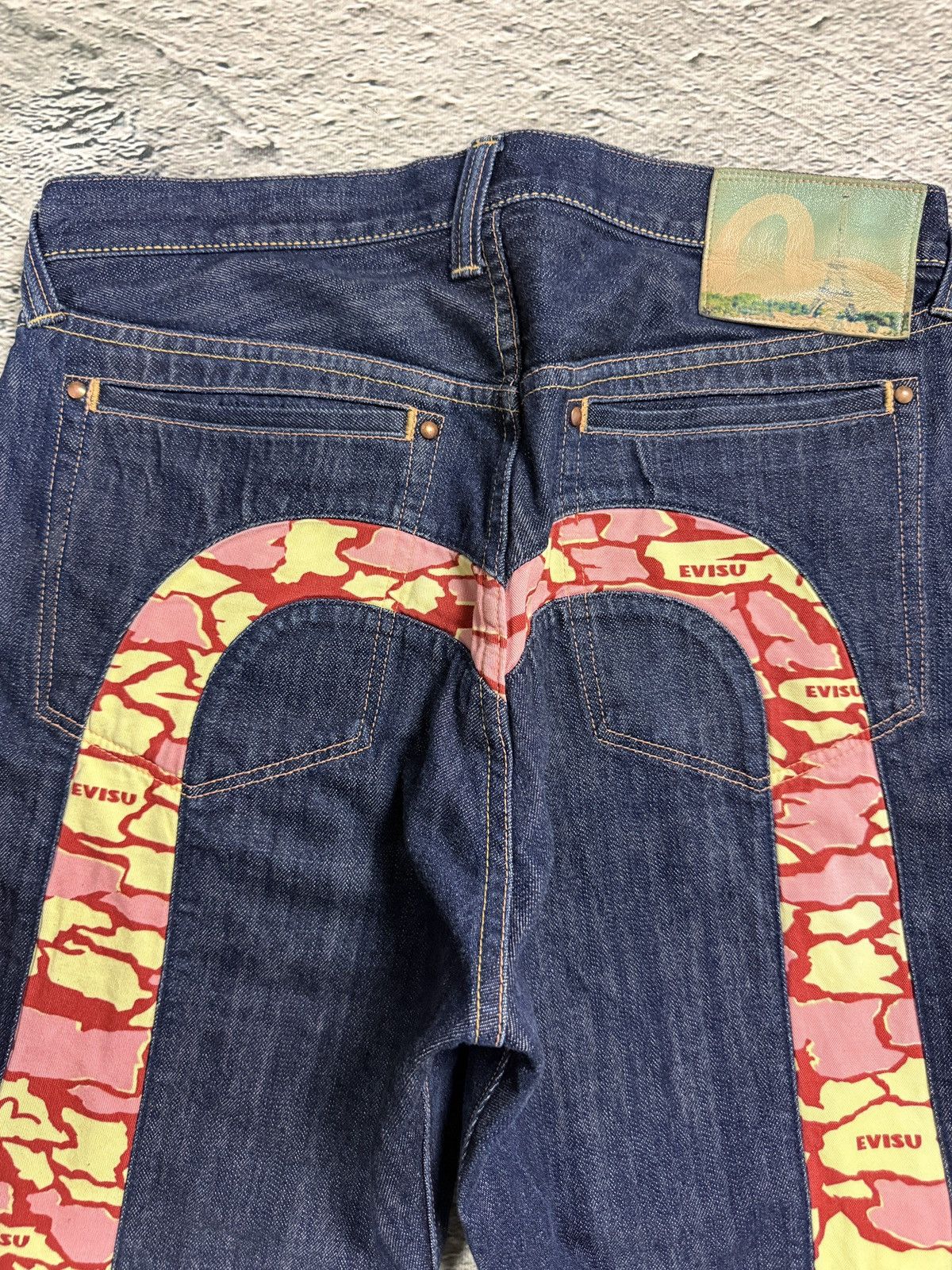 Evisu Evisu jeans daicock big logo Siotani Brothers denim Size US 34 / EU 50 - 2 Thumbnail