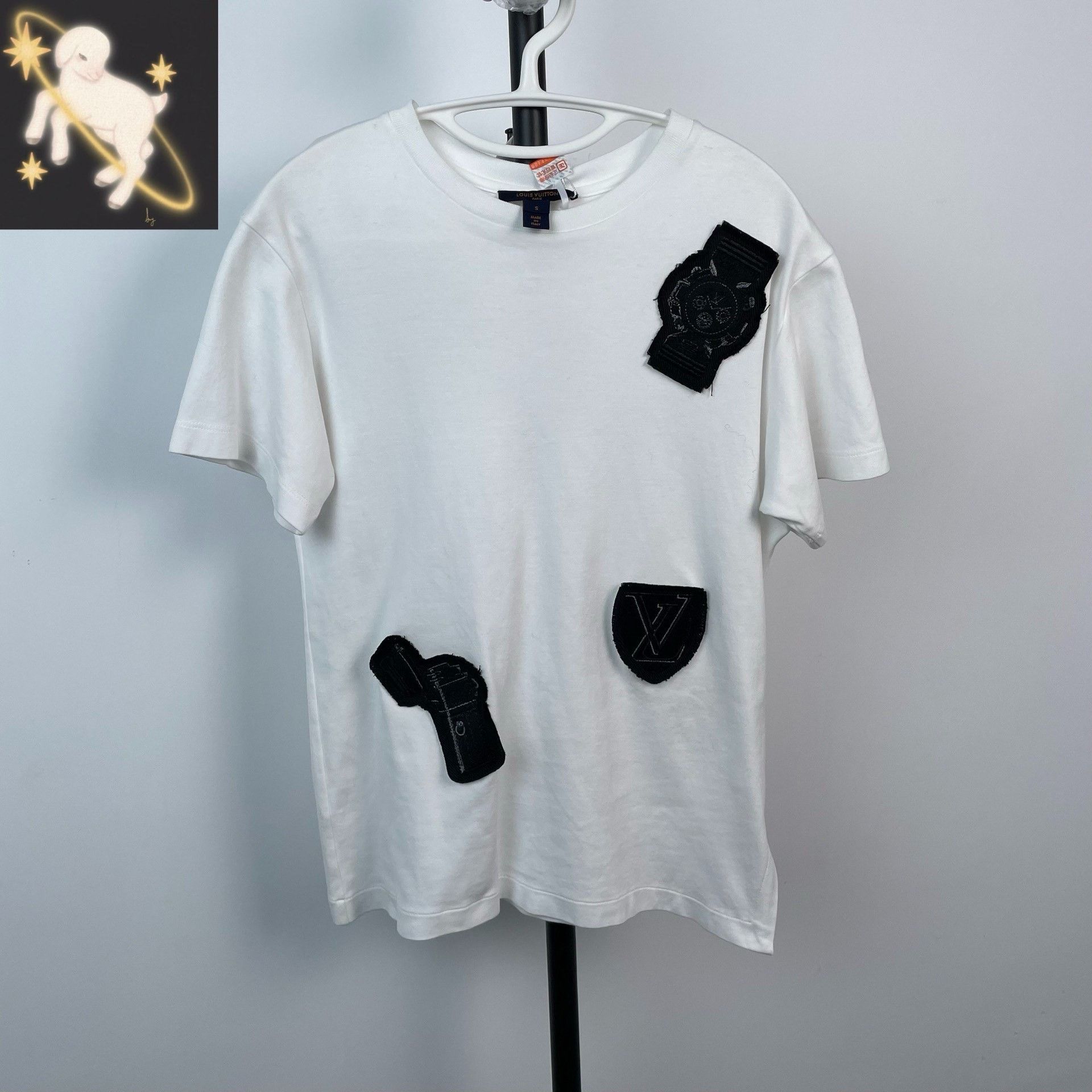 Louis Vuitton Louis Vuitton White T-Shirt S Men Size US S / EU 44-46 / 1 - 1 Thumbnail