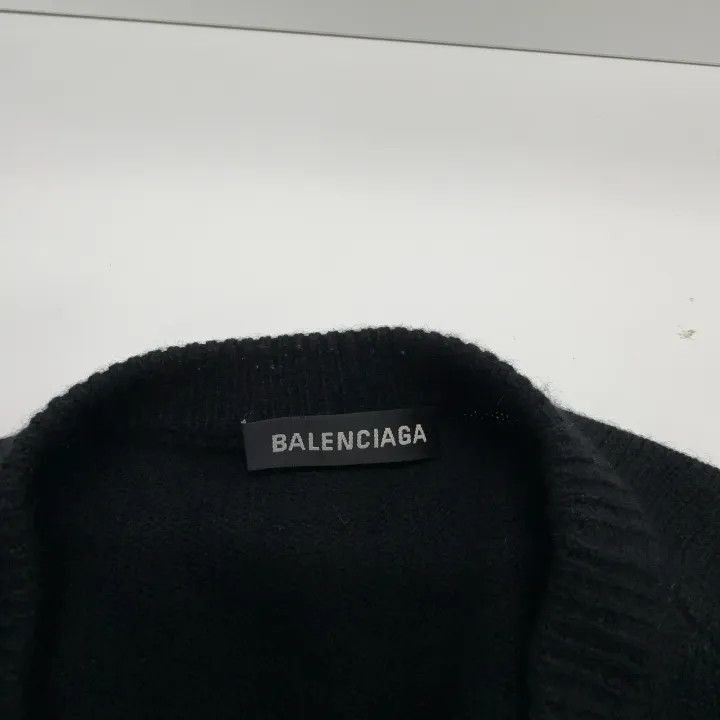 Balenciaga Balenciaga Iconic Black Long Sleeve Sweater 0079-2507 Size US M / EU 48-50 / 2 - 2 Thumbnail