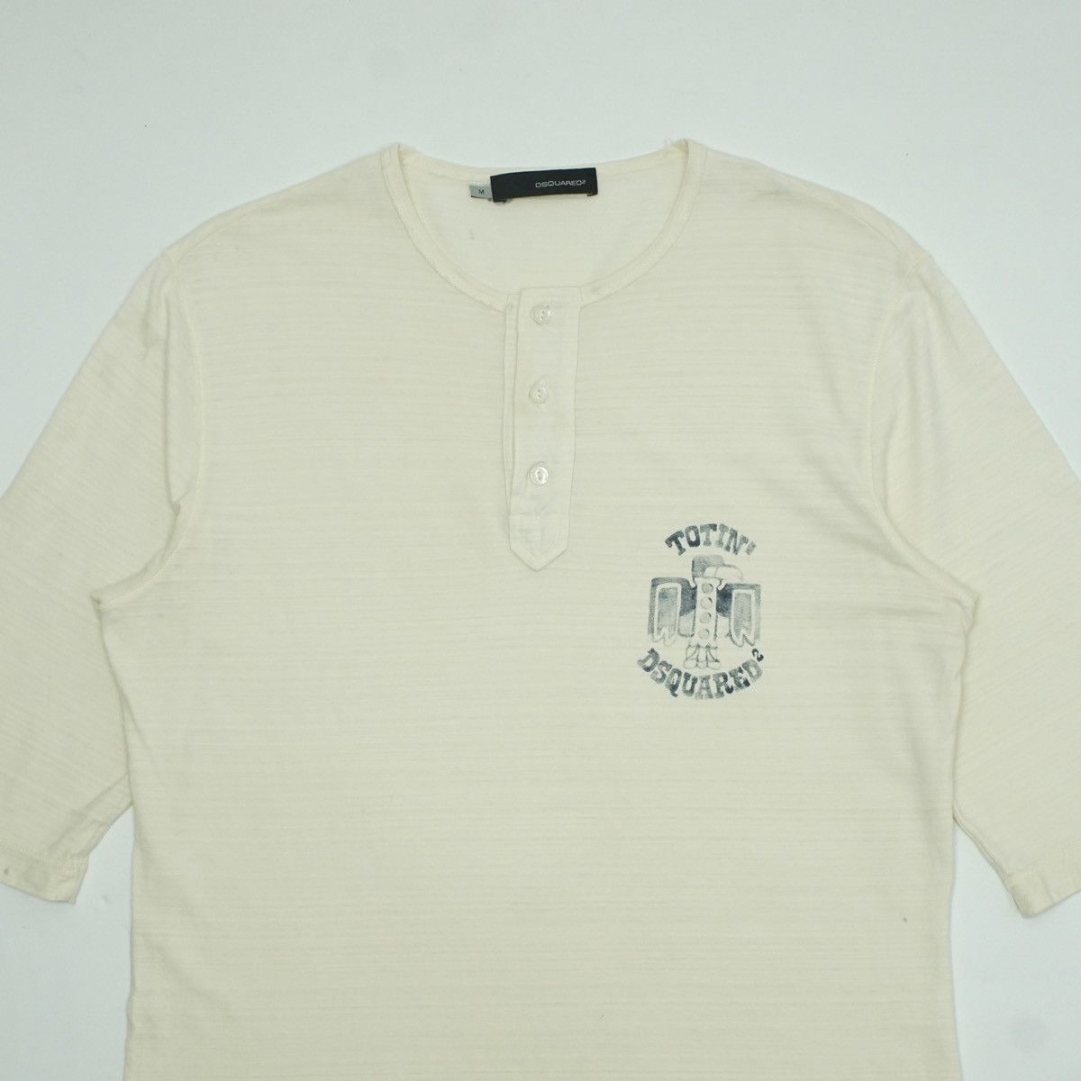 Dsquared2 *NoTariff Dsquared2 3/4 Sleeve T-Shirt Size M / US 6-8 / IT 42-44 - 2 Thumbnail