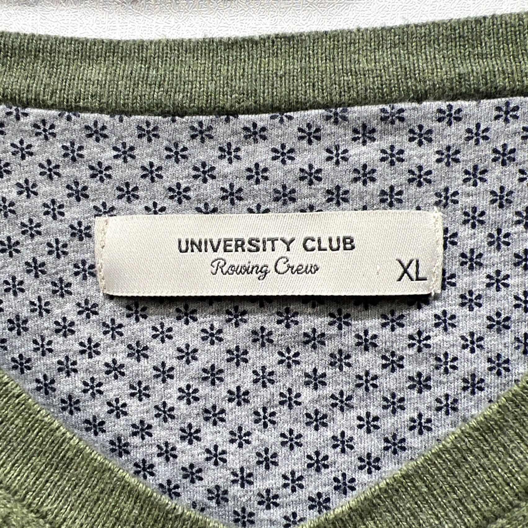 Vintage VINTAGE University Club Green Rowing Crew Sweater V-Neck Mens XL Size US XL / EU 56 / 4 - 3 Thumbnail