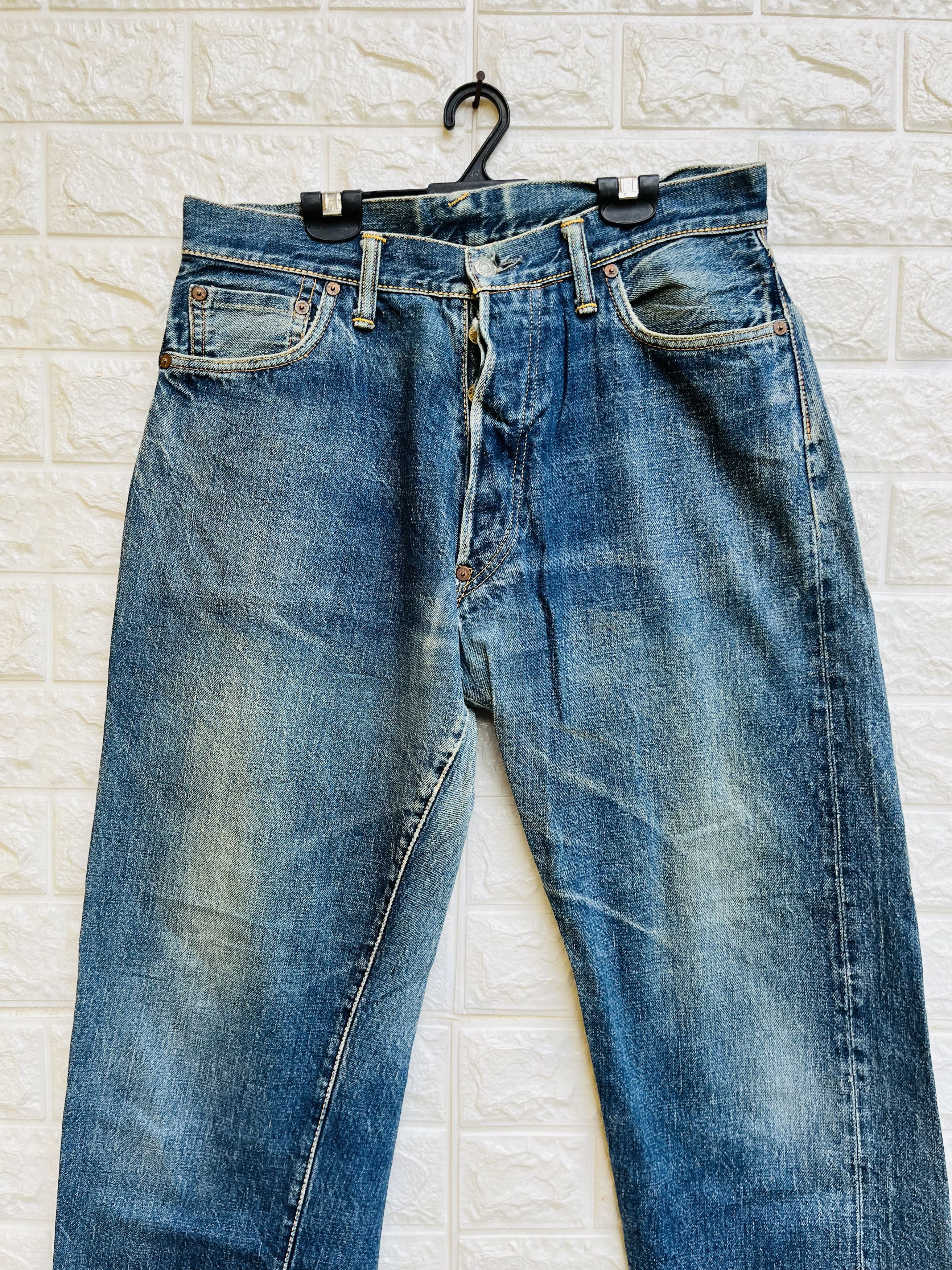Evisu Vintage Evis Distressed Japanese Designer Fashion Style Size US 31 - 3 Thumbnail