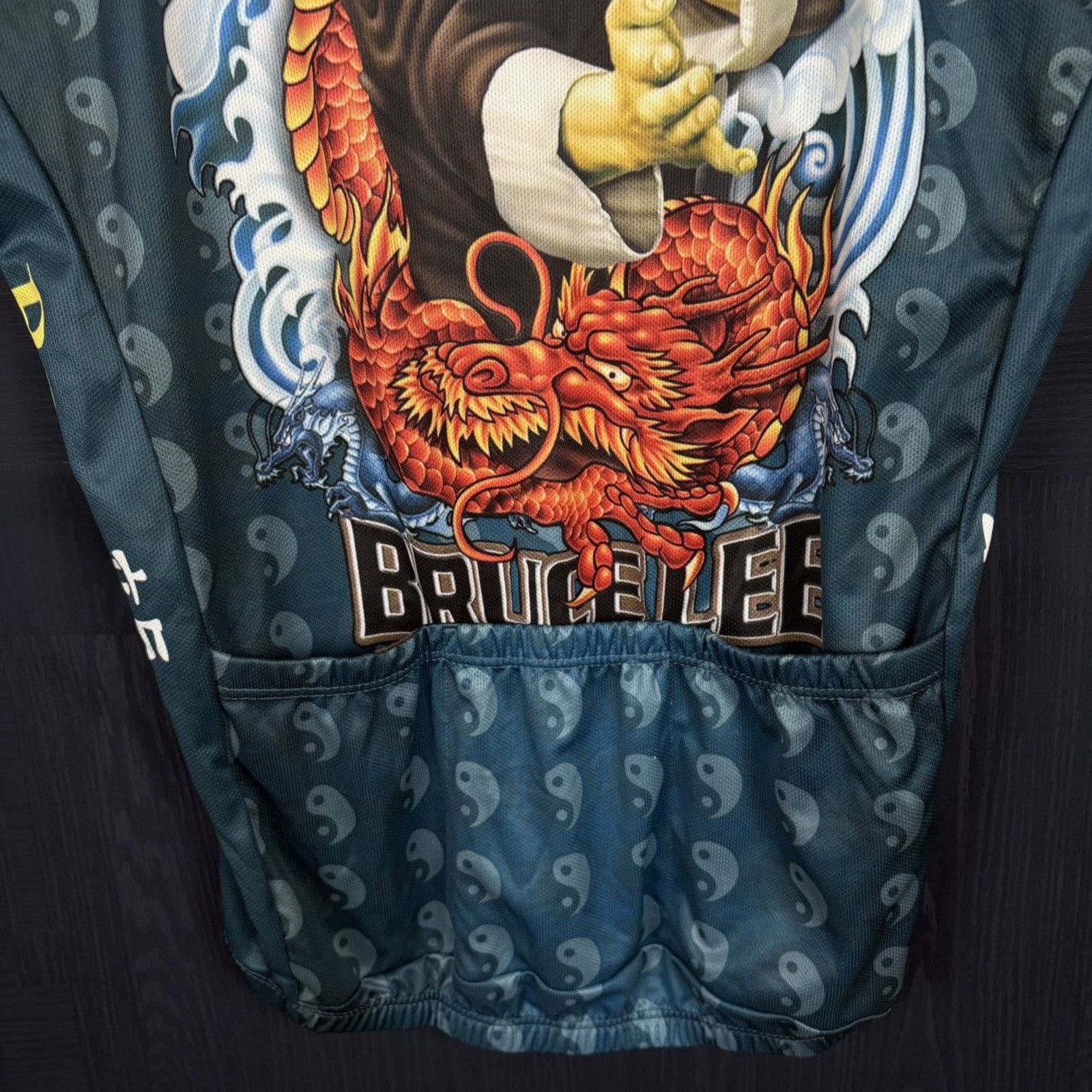 Vintage 2005🐉BRUCE LEE BIKING SHIRT Size US M / EU 48-50 / 2 - 5 Thumbnail