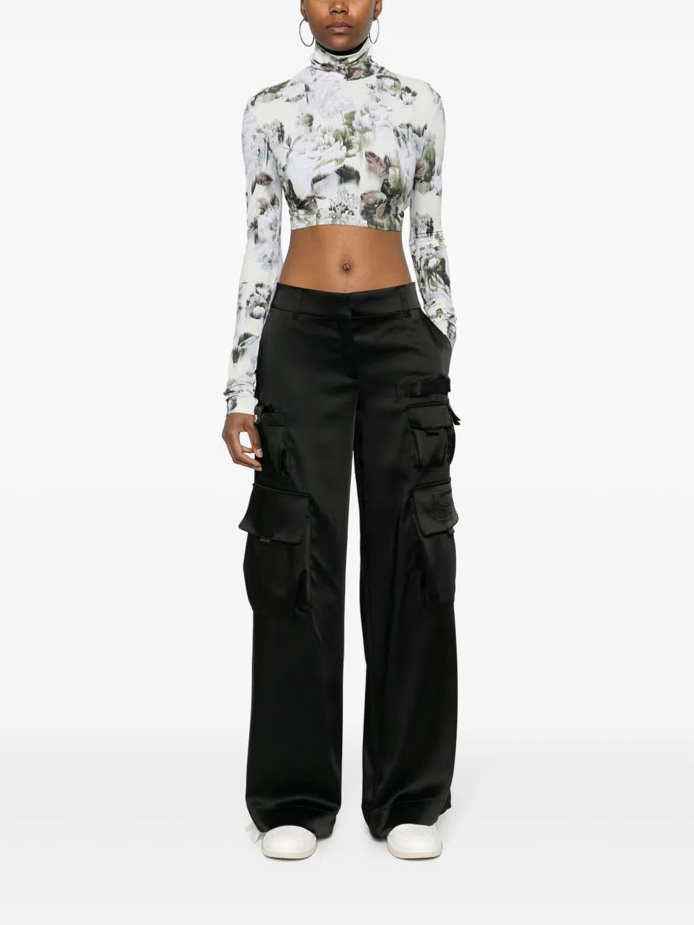 Off-White o1y1225 Cargo Pant in Black Size 26" / US 2 / IT 38 - 5 Thumbnail