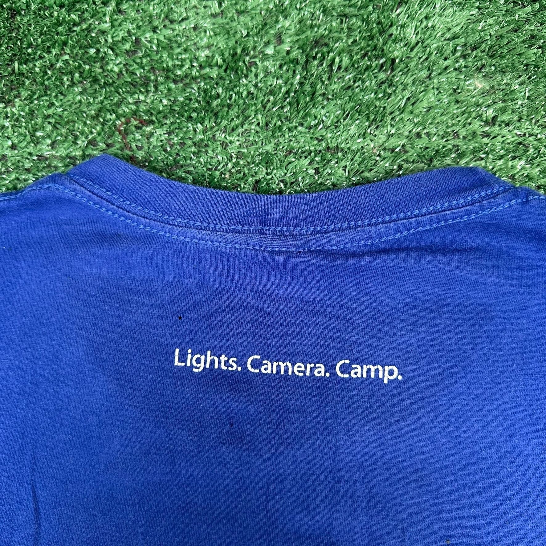 Apple Vintage Y2K Apple Camp Constellation T-Shirt Camera Blue S R Size US S / EU 44-46 / 1 - 5 Thumbnail