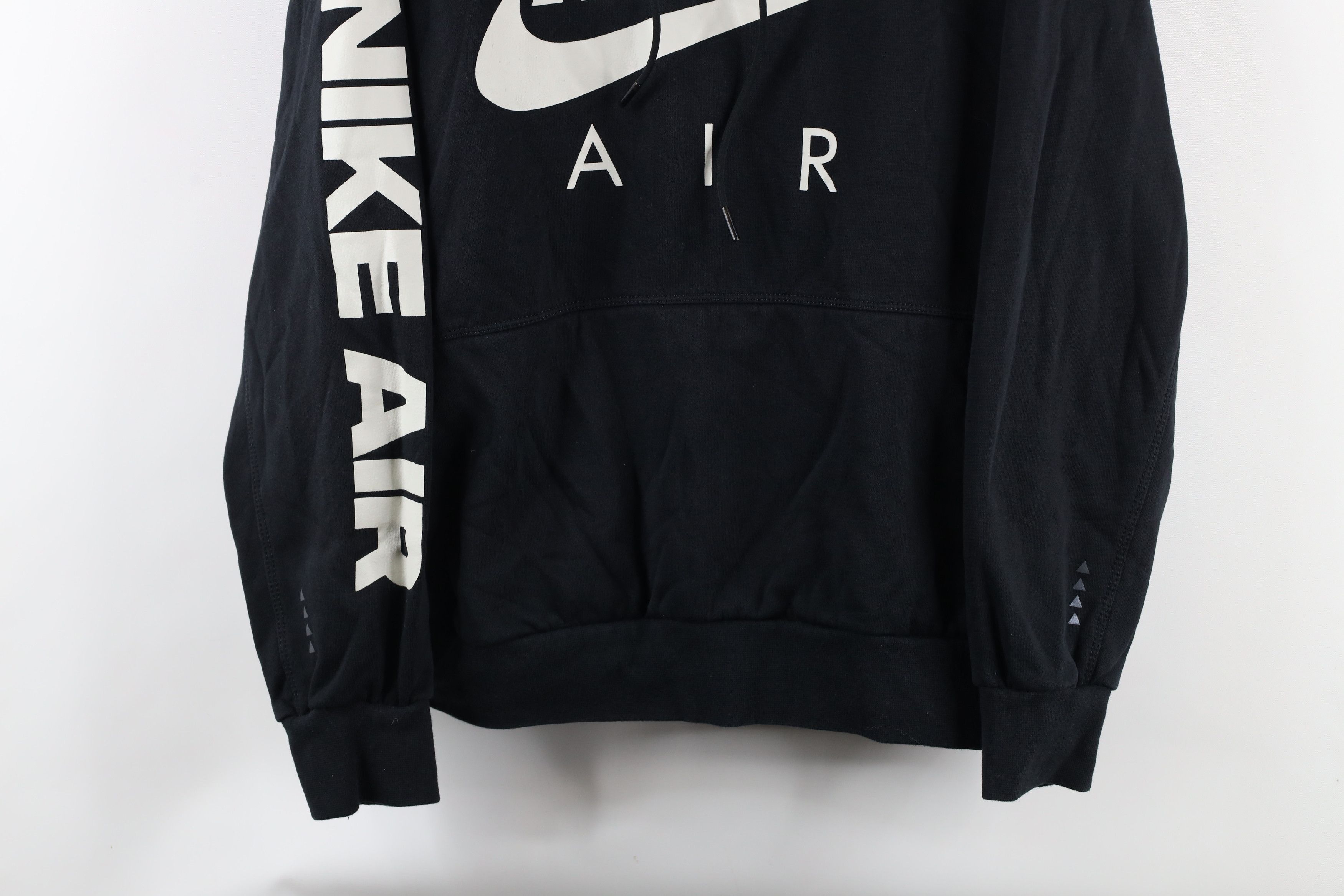 Nike × Vintage Vintage Nike Air Out Reflective Big Swoosh Hoodie Black Size US M / EU 48-50 / 2 - 3 Thumbnail