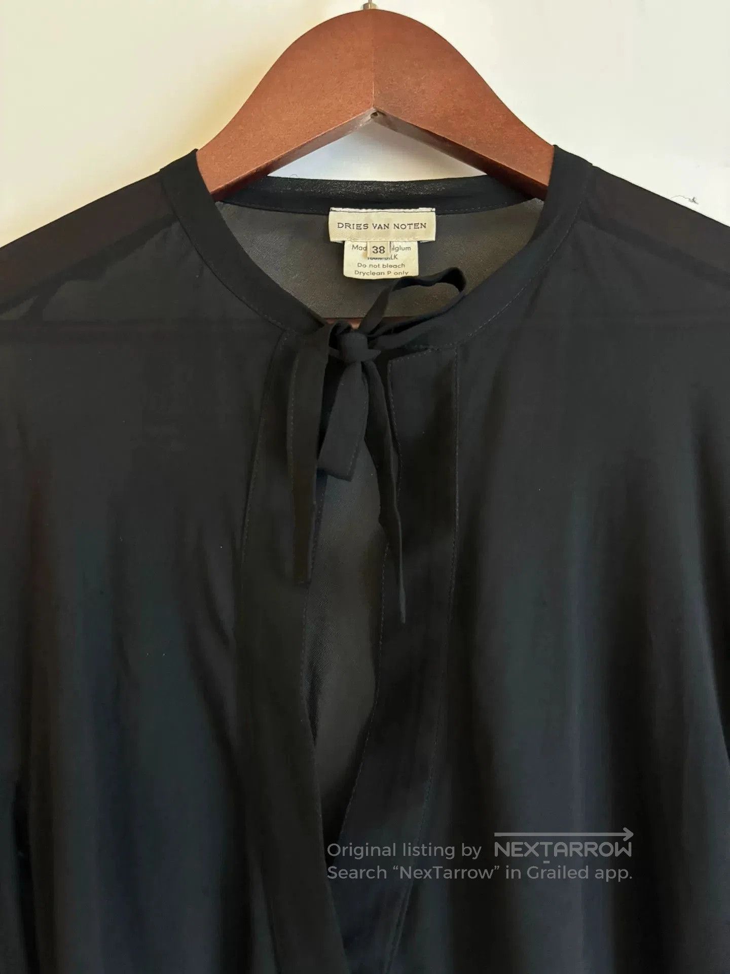 Dries Van Noten sheer silk blouse by dries van noten. Size M / US 6-8 / IT 42-44 - 6 Thumbnail