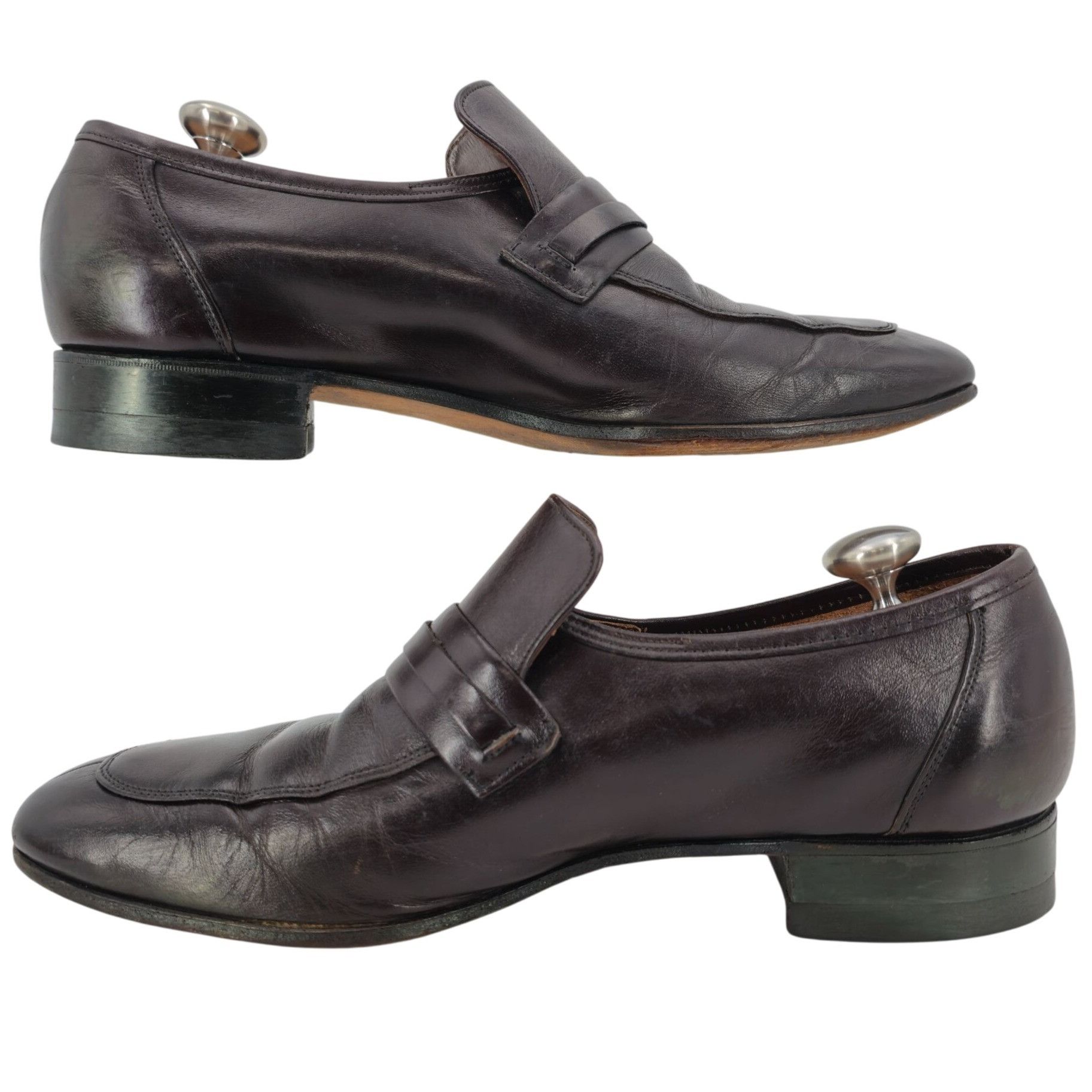Dack's Vintage Melloflex Dacks Mens 9.5 Brown Leather Canada Dress Size US 9.5 / EU 42-43 - 5 Thumbnail