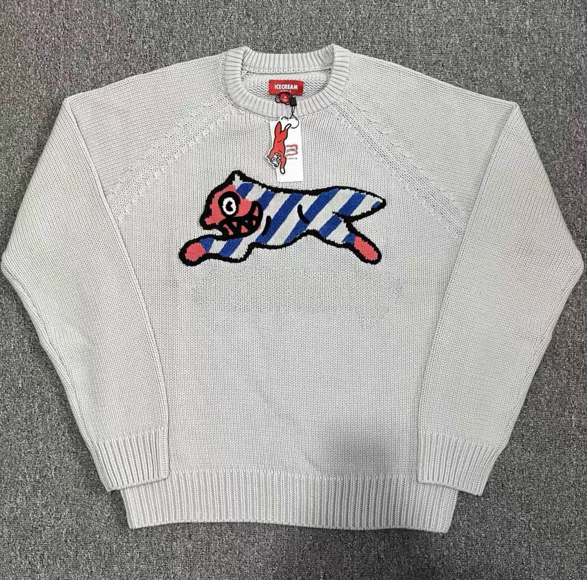 Billionaire Boys Club BBC ICECREAM Hand-Knit Flying Dog Sweater Size US L / EU 52-54 / 3 - 1 Thumbnail