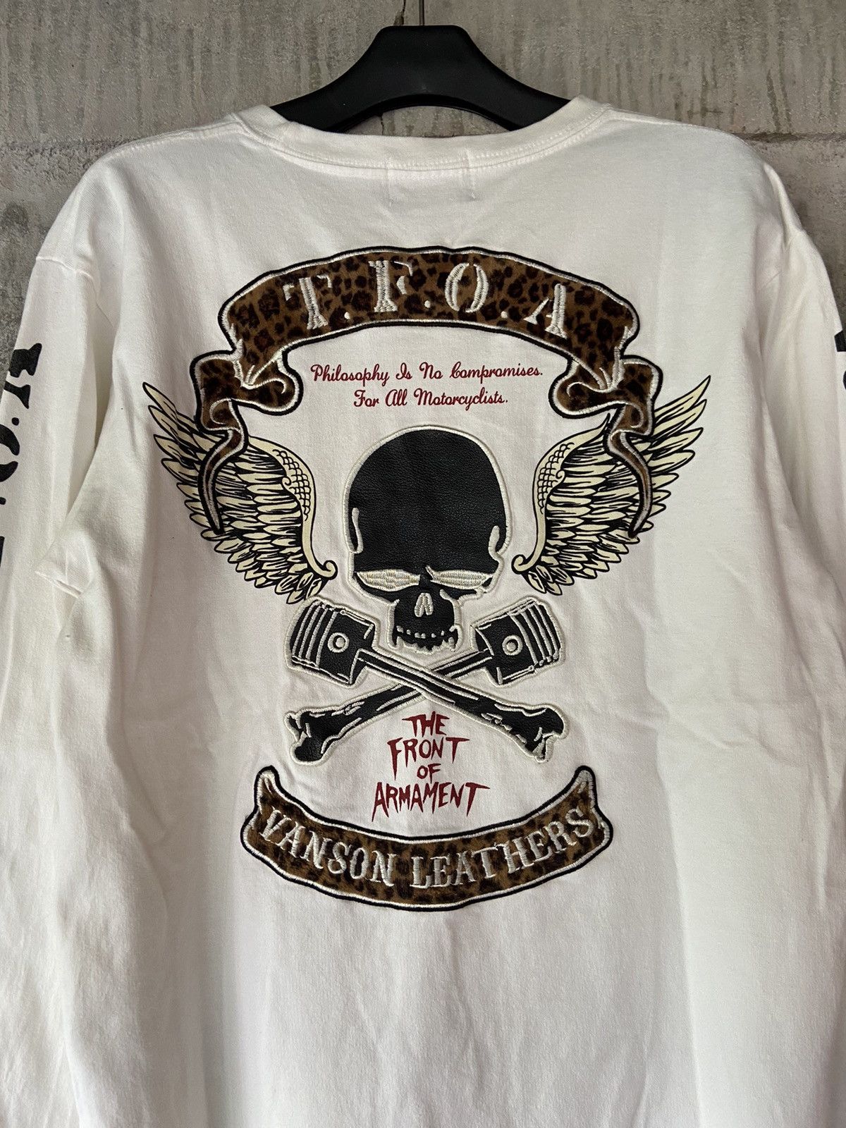Beauty Beast × Hysteric Glamour × Japanese Brand BROWNY TEE OPEN KNIT 2 IN 1 VANSON X T.F.O.A LONG SLEEVE Size US L / EU 52-54 / 3 - 18 Thumbnail