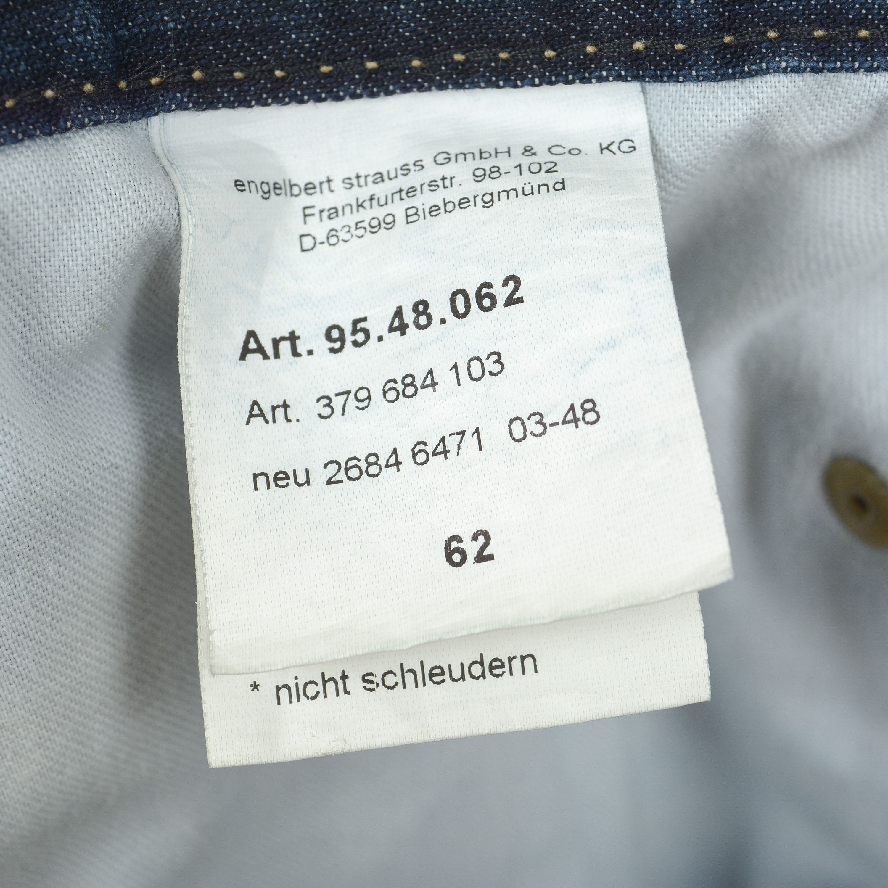 Other ENGELBERT STRAUSS W48 L36 Jeans Denim EU 62 Pants Trousers Size US 44 / EU 60 - 6 Thumbnail