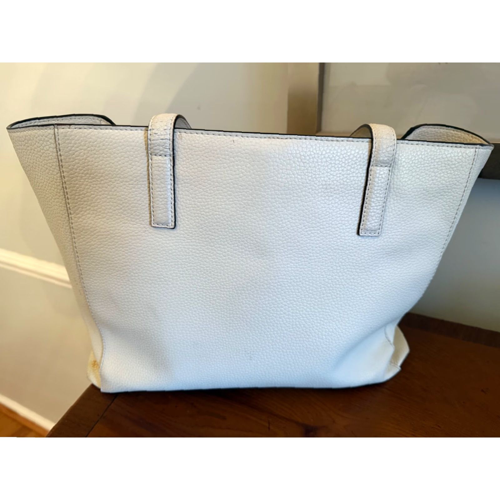 Vintage kate spade new york Pebbled Leather Shoulder Tote Bag White Size ONE SIZE - 5 Thumbnail