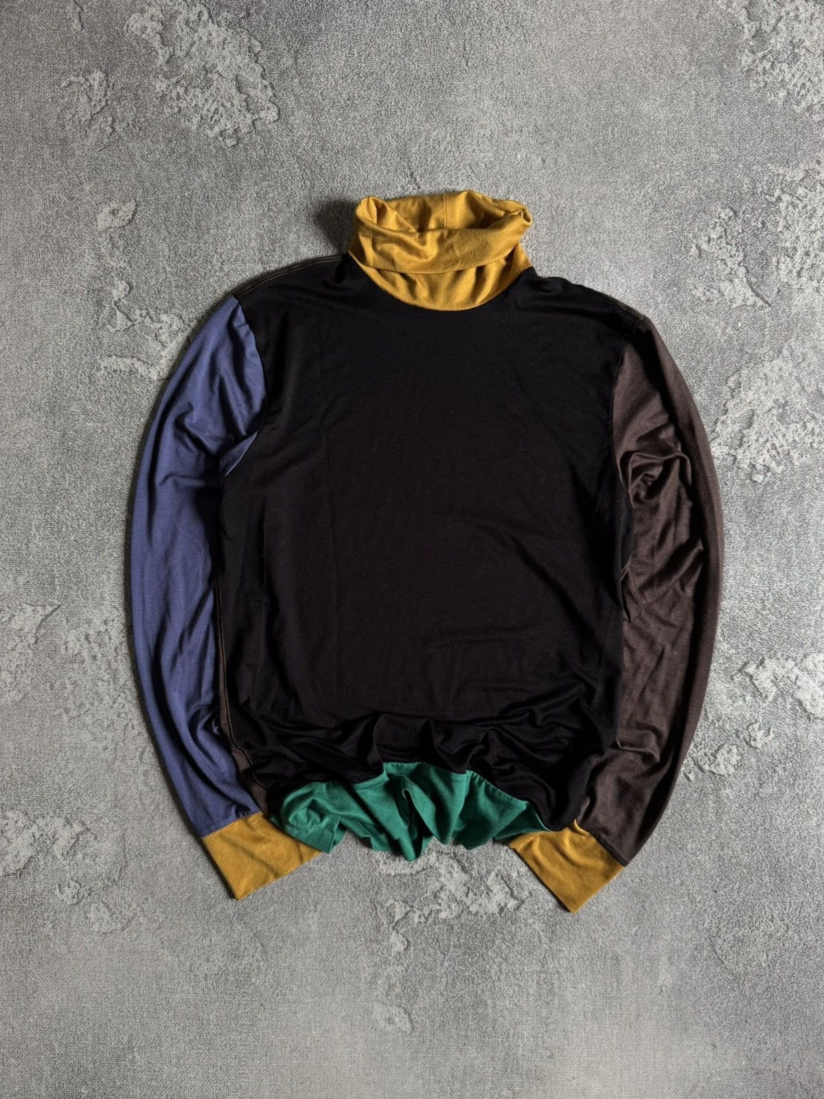 Marni Uniqlo x Marni Color Block Turtleneck Long Sleeve T-Shirt Size L / US 10 / IT 46 - 1 Thumbnail