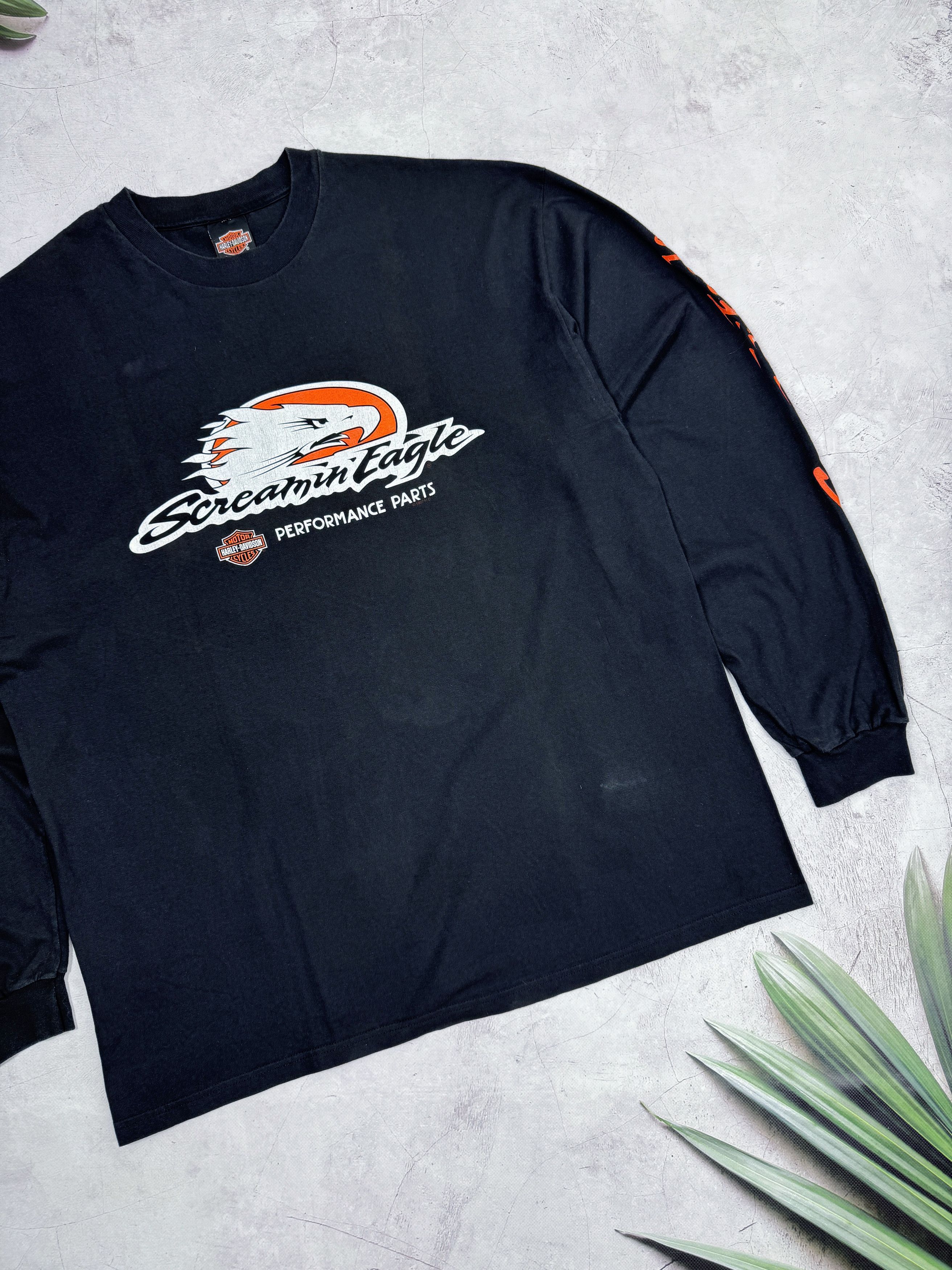 Harley Davidson × Vintage 1997 Harley Davidson T-Shirt LS Screamin Eagle Innsbruck Size US XL / EU 56 / 4 - 5 Thumbnail