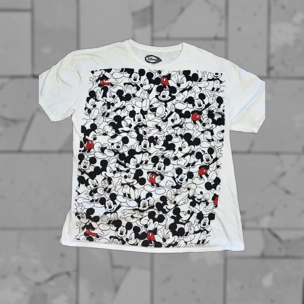 Disney Disney Mickey Mouse T-Shirt Mens 2XL White Mickey Mouse Character Shirt Size US XXL / EU 58 / 5 - 1 Thumbnail