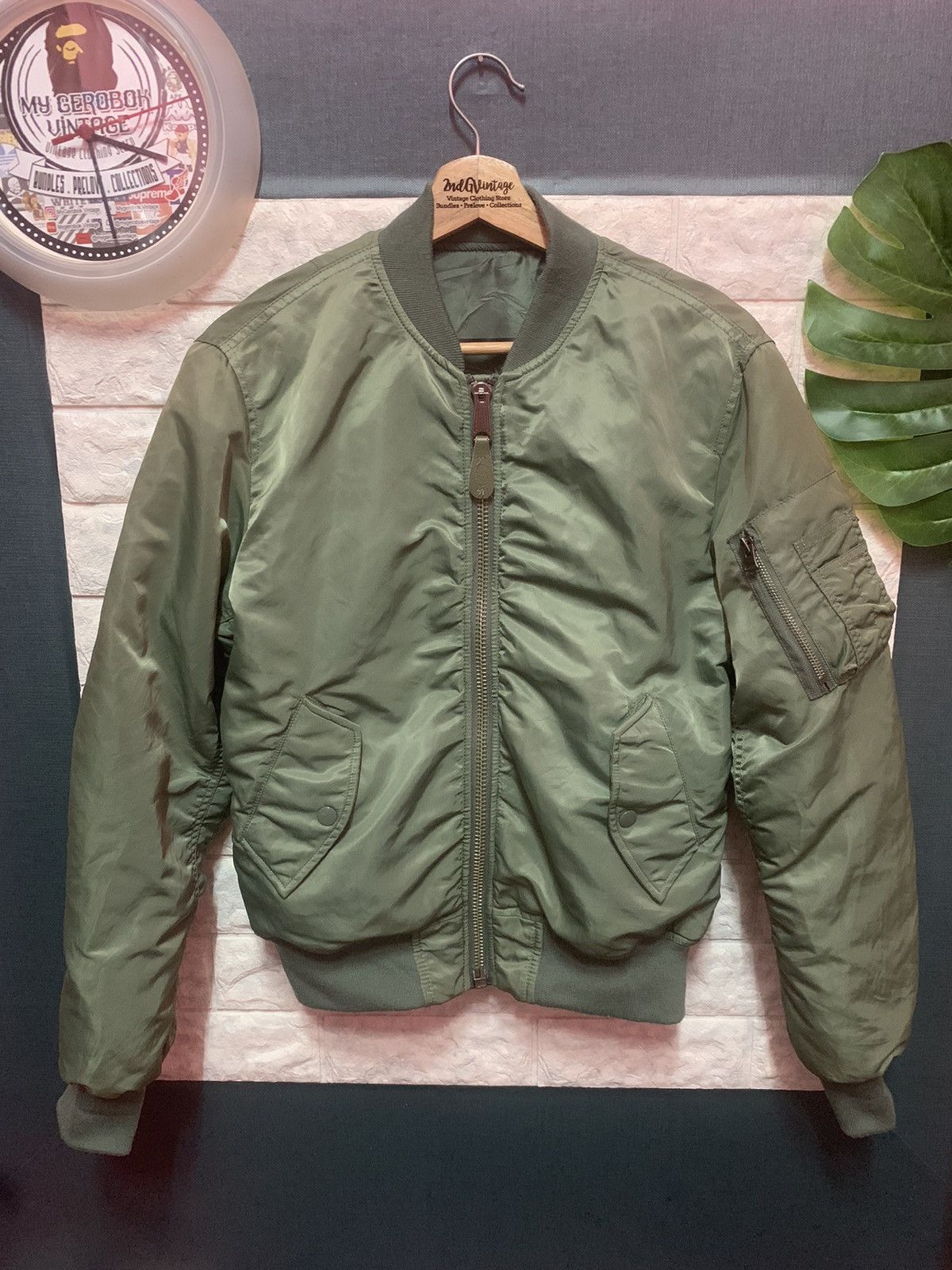 Alpha Industries × Vintage RARE!! Flight Bomber Jacket LA Size US M / EU 48-50 / 2 - 1 Thumbnail