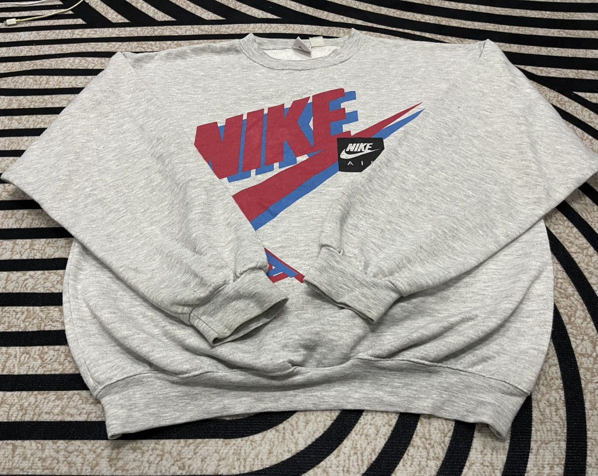 Nike 80s NIKE AIR CREWNECK BIG LOGO Size US M / EU 48-50 / 2 - 7 Thumbnail