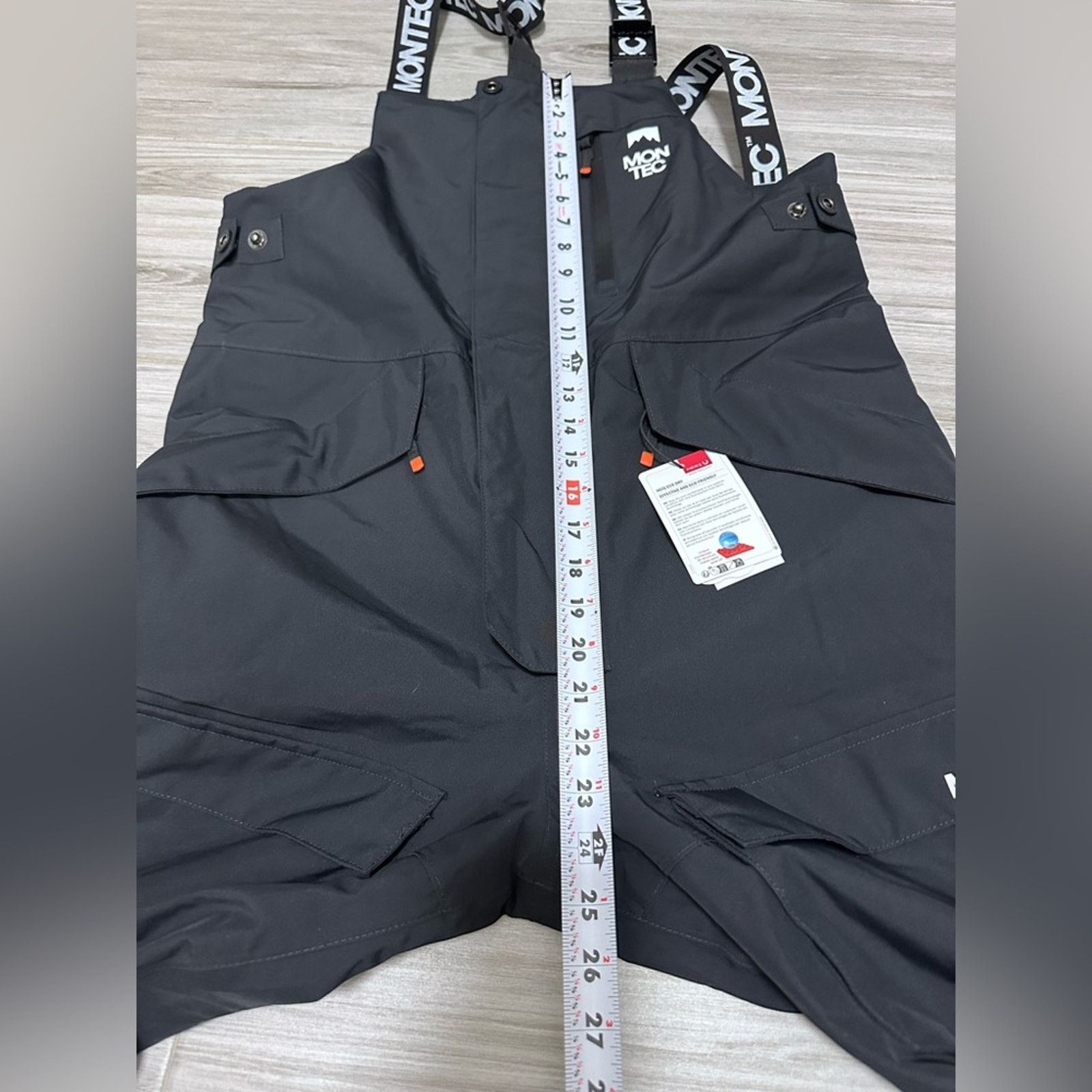 Other Montec Fawk FW25 Snowboard Bib Pants Men Small Black Size 36" / US 14 / IT 50 - 16 Thumbnail