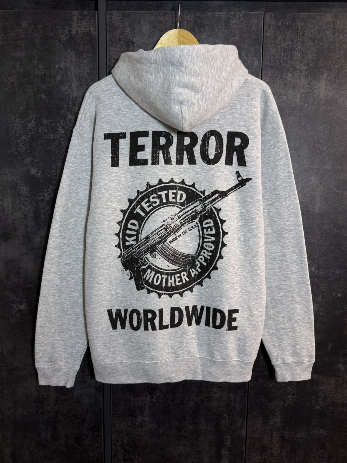 Vintage Vintage 00s Terror Worldwide Kid Tested Crew Hoodie Deftones Size US XL / EU 56 / 4 - 1 Thumbnail