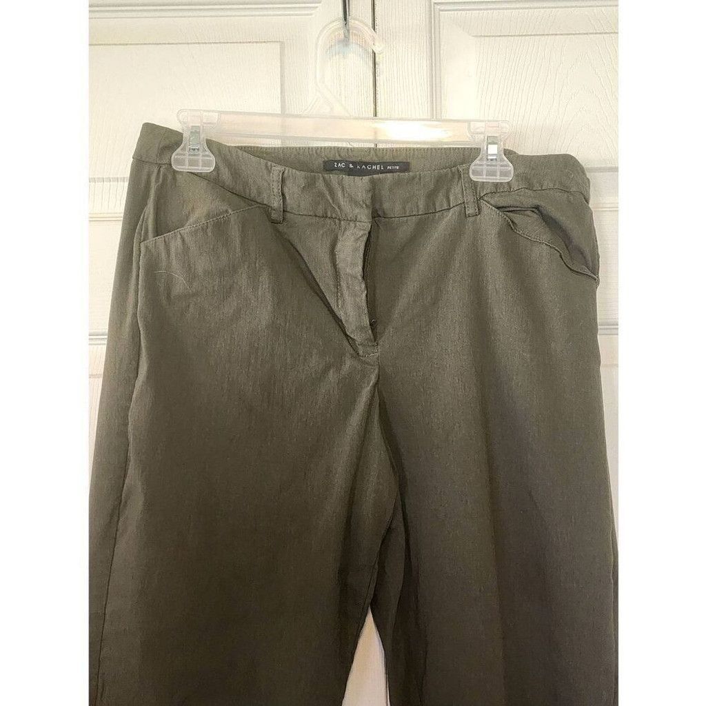 Other Zac & Rachel Olive Dress Pants Size 30" / US 8 / IT 44 - 2 Thumbnail