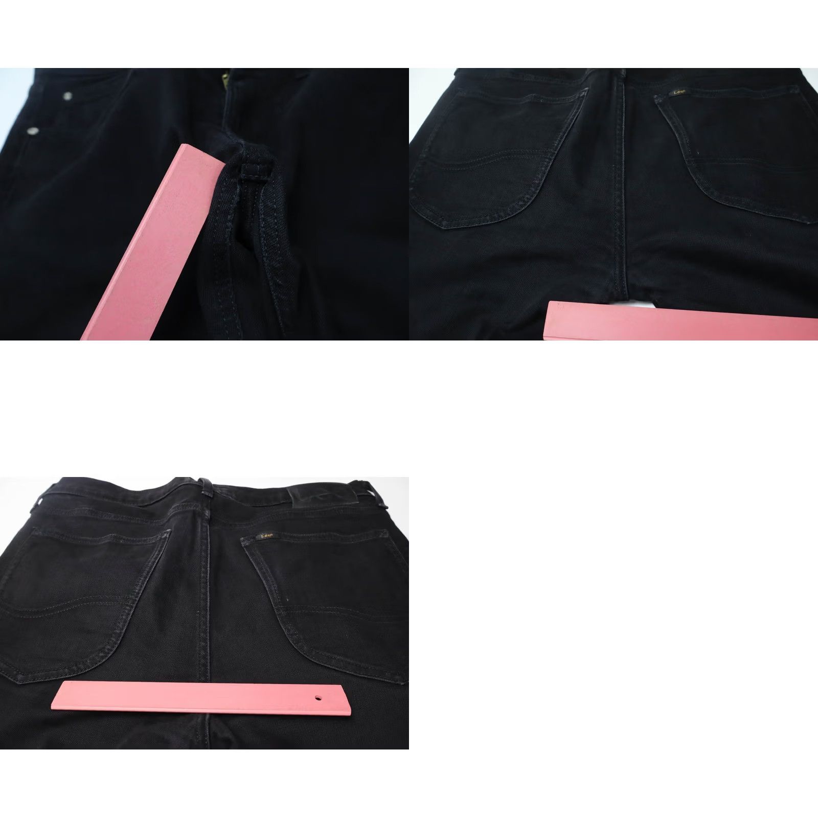 Lee Lee Luke Jeans Slim Fit Black Denim Zip Fly Logo Stretch Jeans Men W31/L32 Slim Logo Stretch Zip Fly Lee Luke Size US 31 - 8 Thumbnail