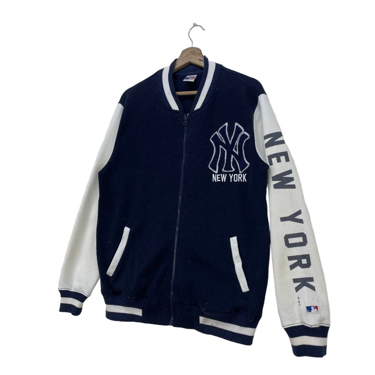 MLB 🔥Vintage MLB Major League Baseball New York Jacket Size US M / EU 48-50 / 2 - 2 Thumbnail